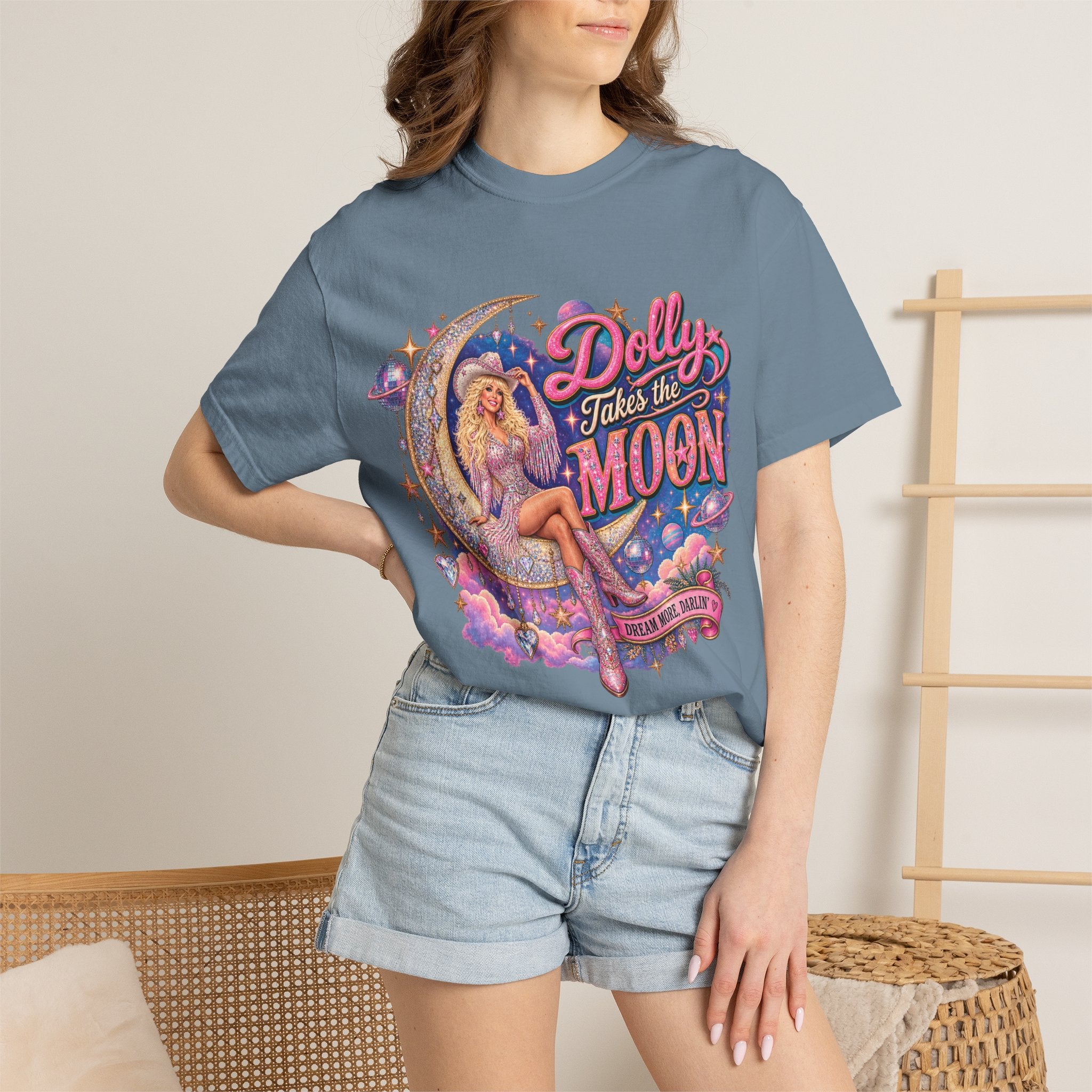 Dolly Takes The Moon Tee