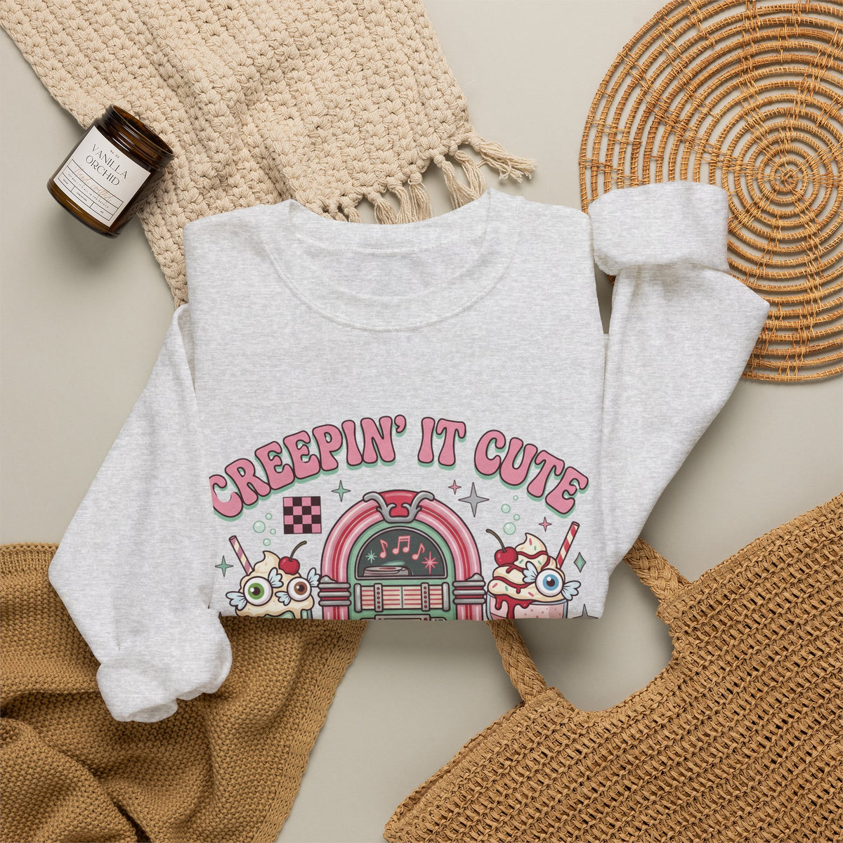 Creepin' It Cute Sweatshirt - Gildan