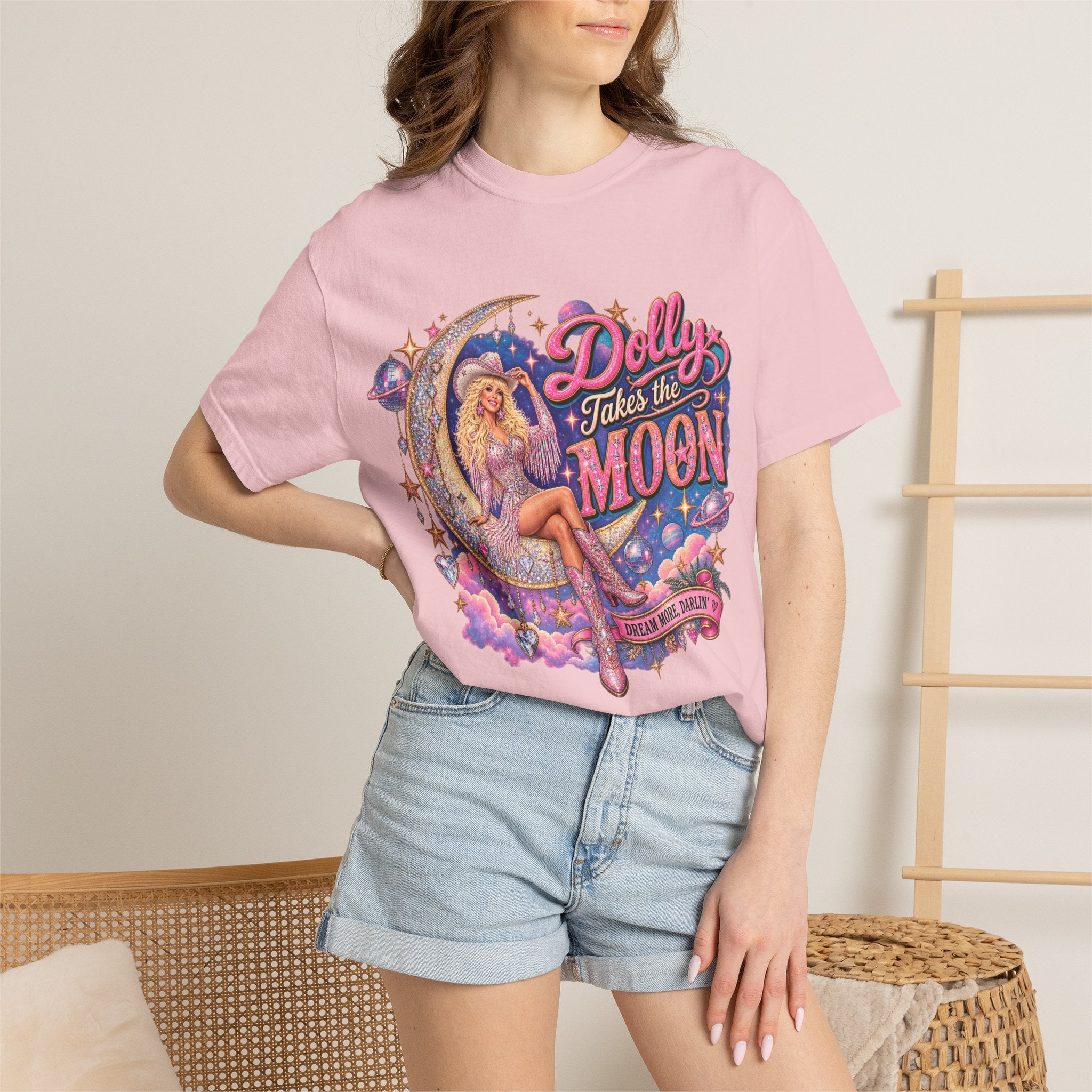 Dolly Takes The Moon Tee