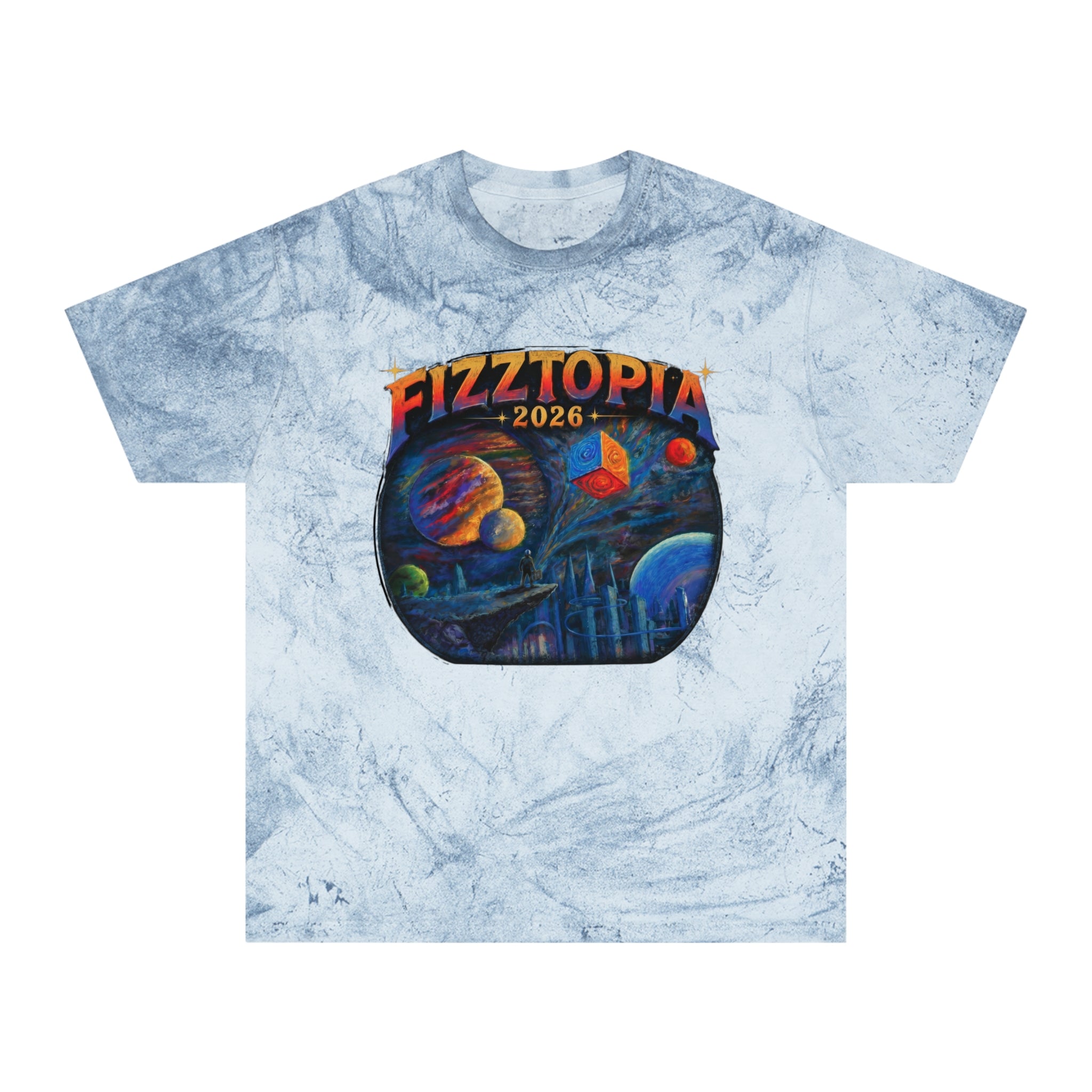Daddy Ring Bomb's Fizztopia Galaxy Shirt Marbled Wash - Comfort Colors