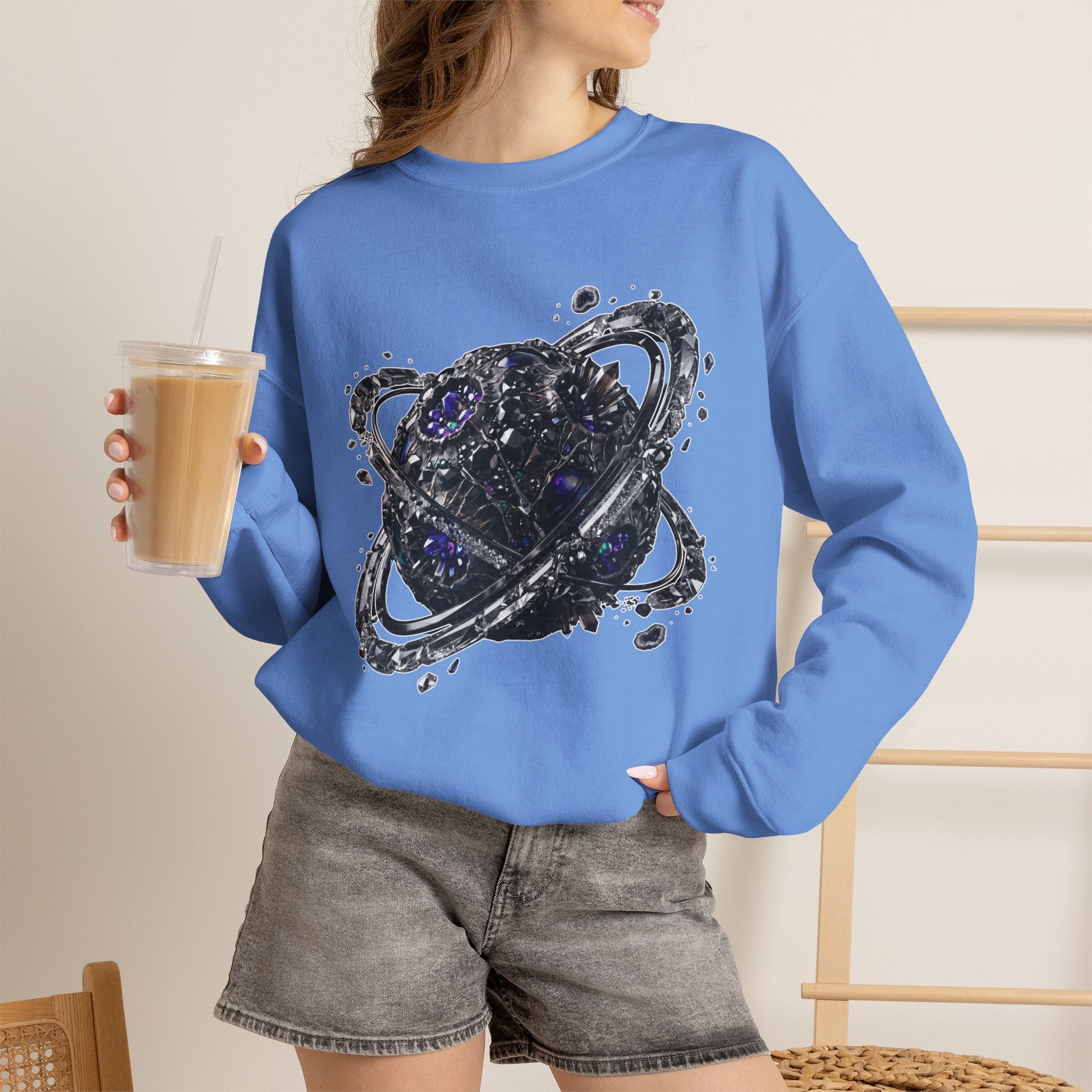 Galactic Planet Sweatshirt - Gildan