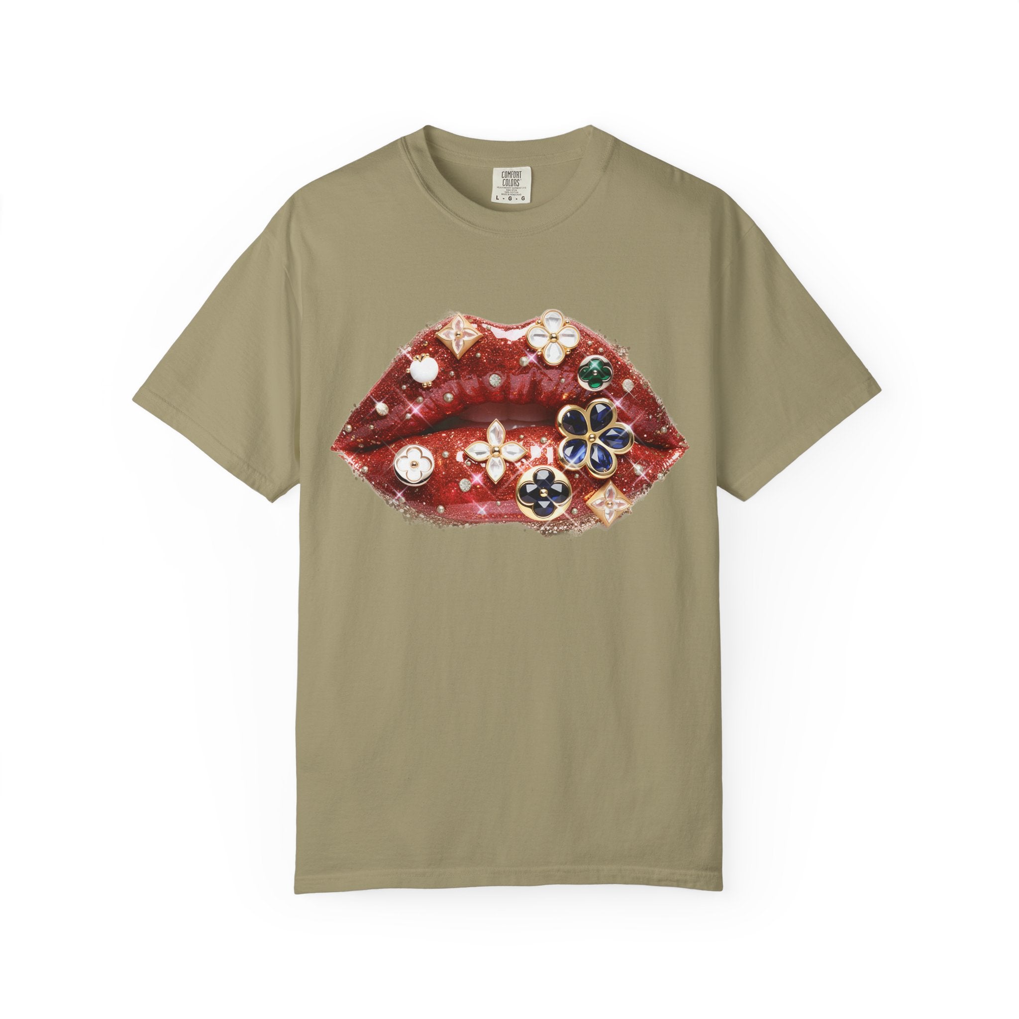Jewel Lips Tee - Comfort Colors