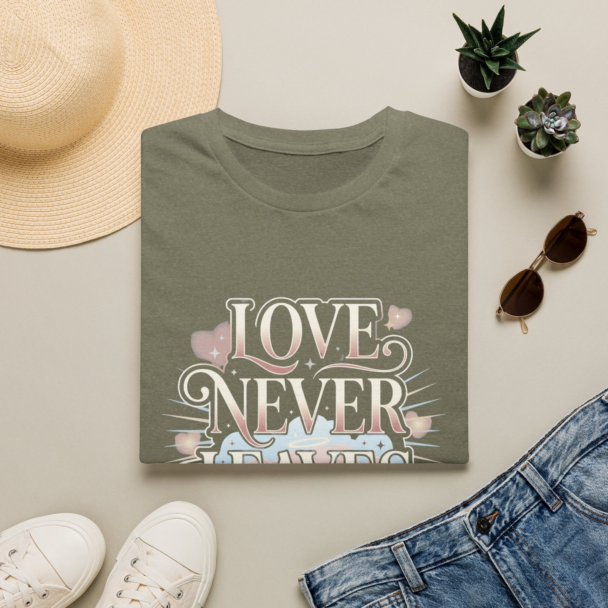 Love Never Leaves Tee - Gildan