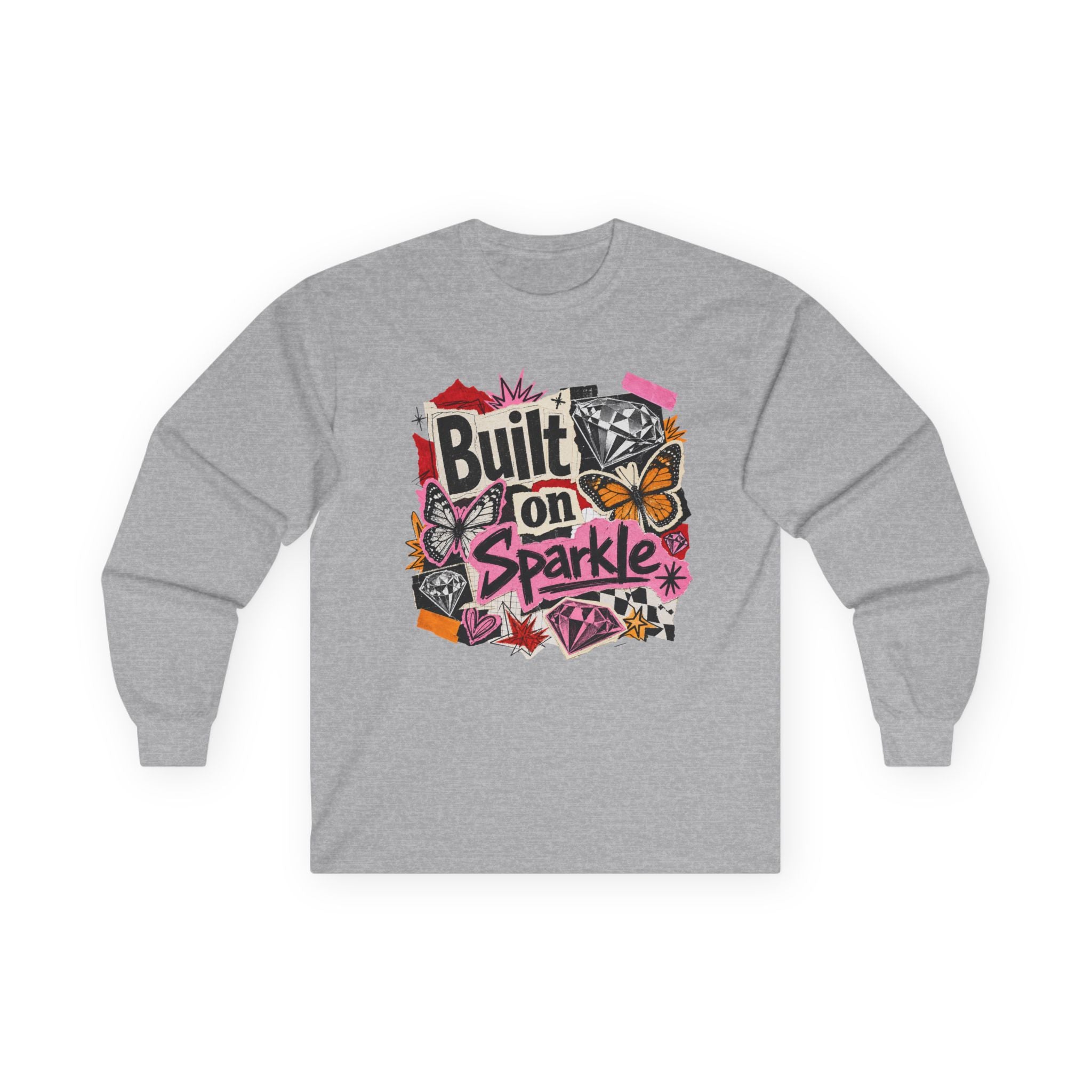 Built on Sparkle Long Sleeve Tee - Gildan