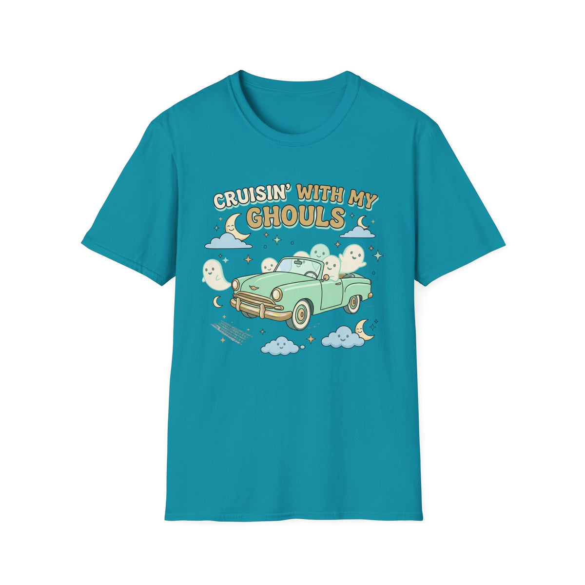 Cruisin' With My Ghouls Tee - Gildan