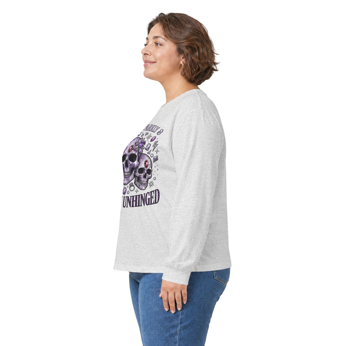 Spooky and Sparkly Long Sleeve Tee - Gildan