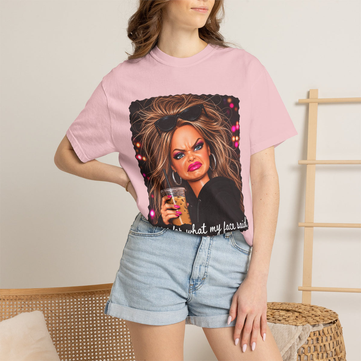 Sorry For What My Face Said Tee - Comfort Colors