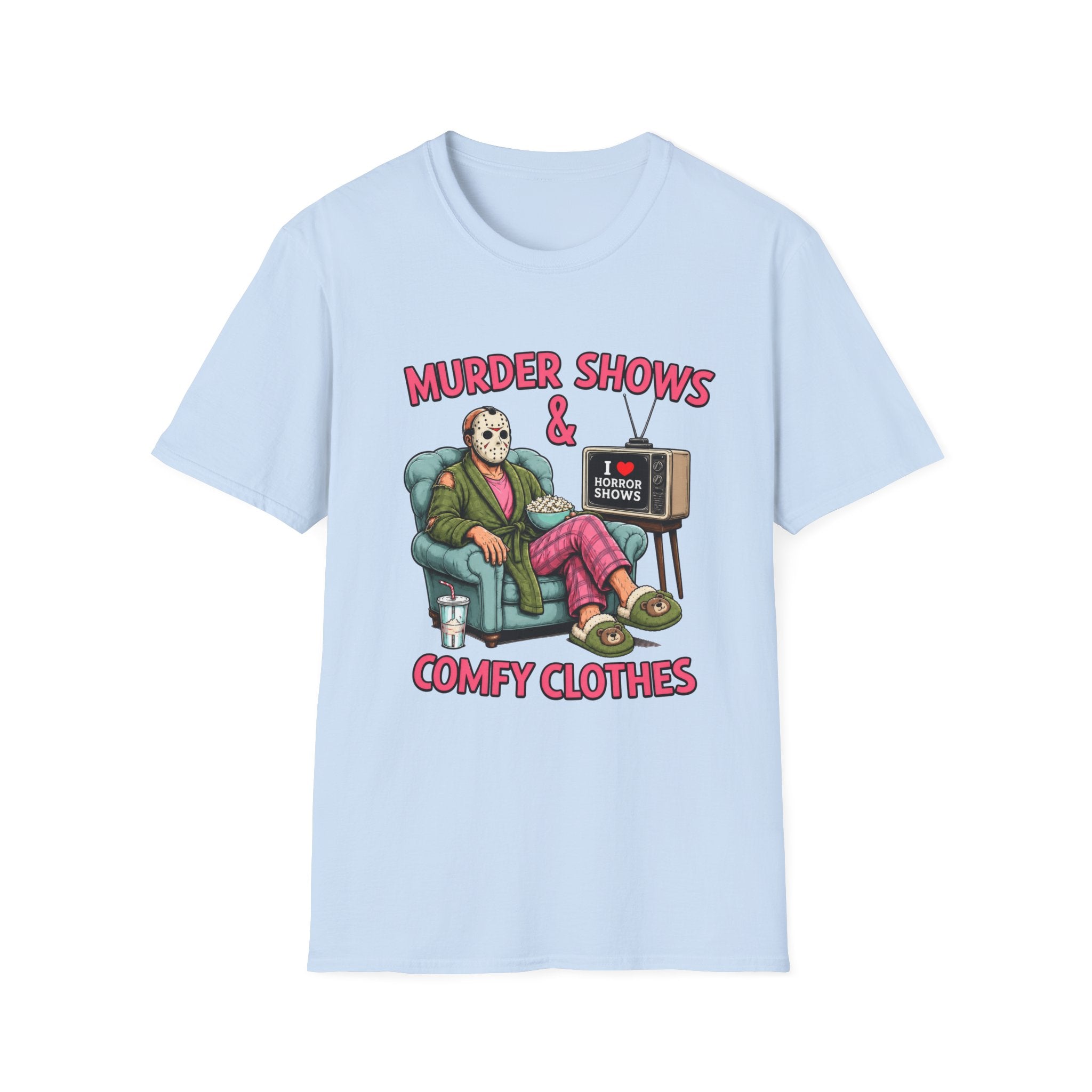 Murder Shows and Comfy Clothes Tee- Gildan