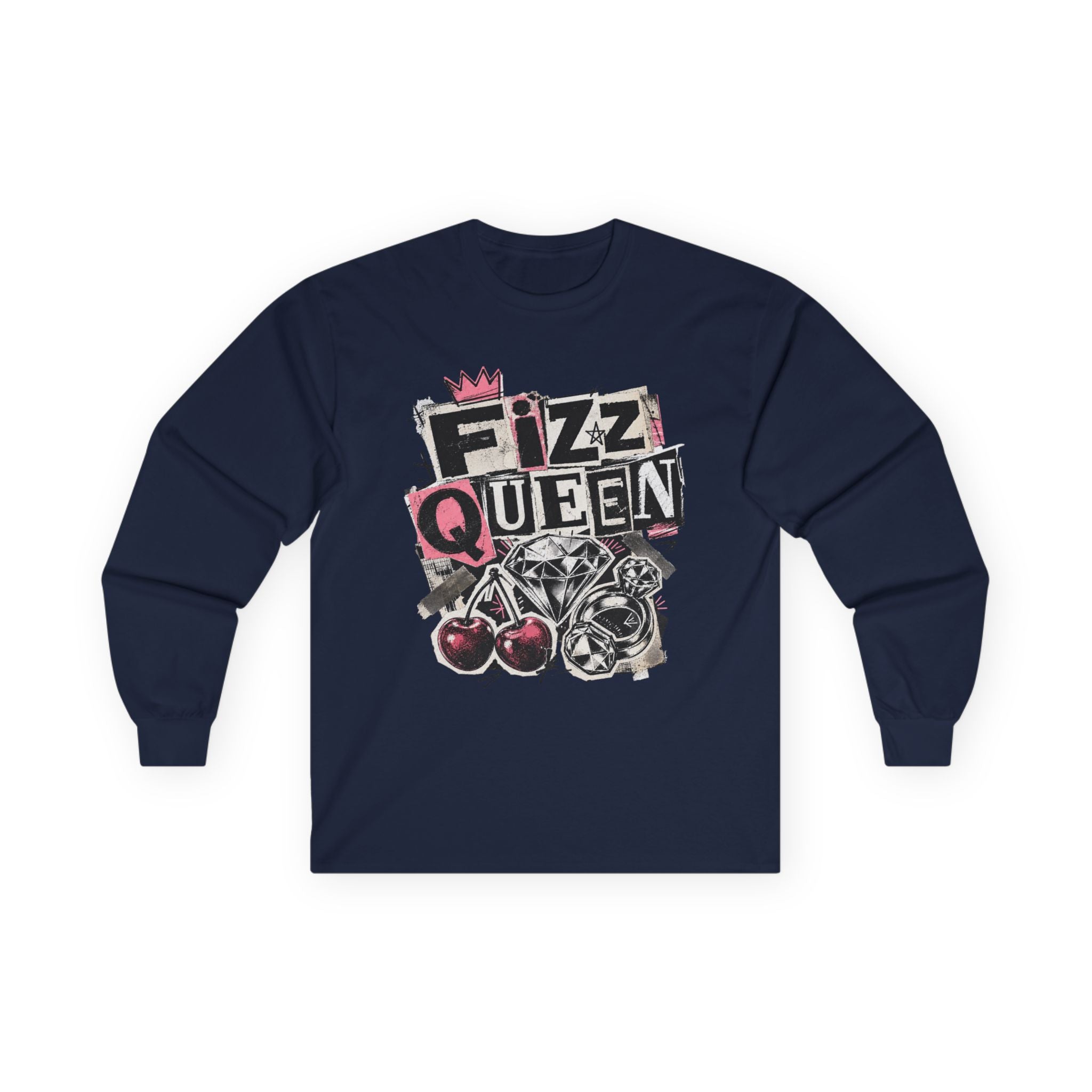 Fizz Queen Long Sleeve Tee - Gildan
