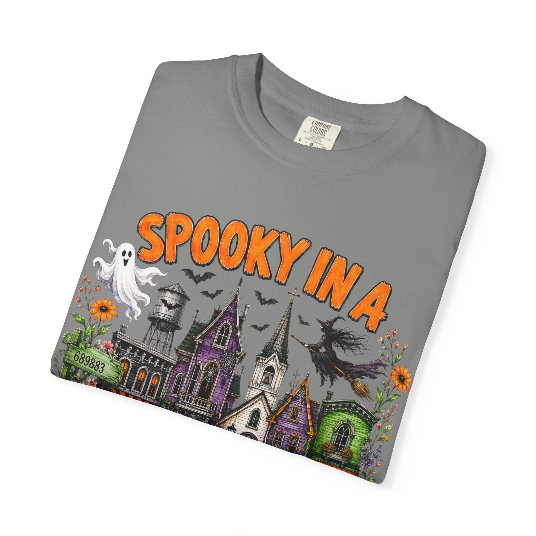 Spooky In A Small Town Tee - Comfort Colors