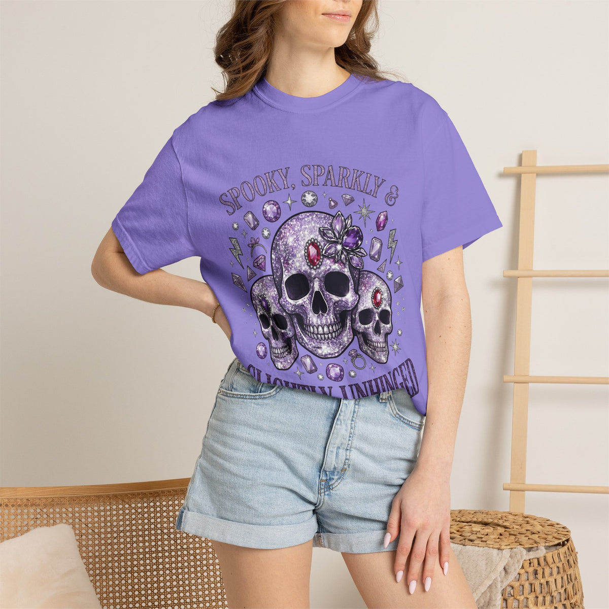 Spooky and Sparkly Tee - Comfort Colors