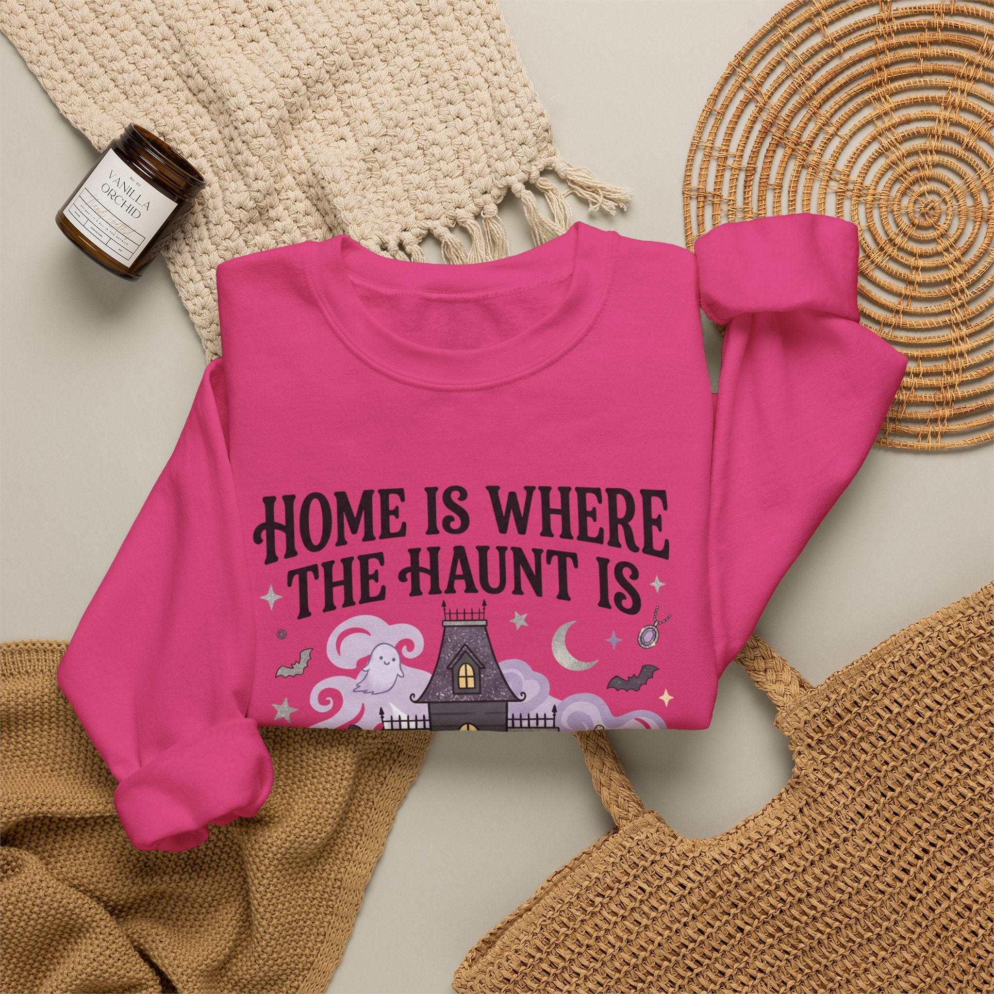 Home Is Where The Haunt Is Sweatshirt - Gildan