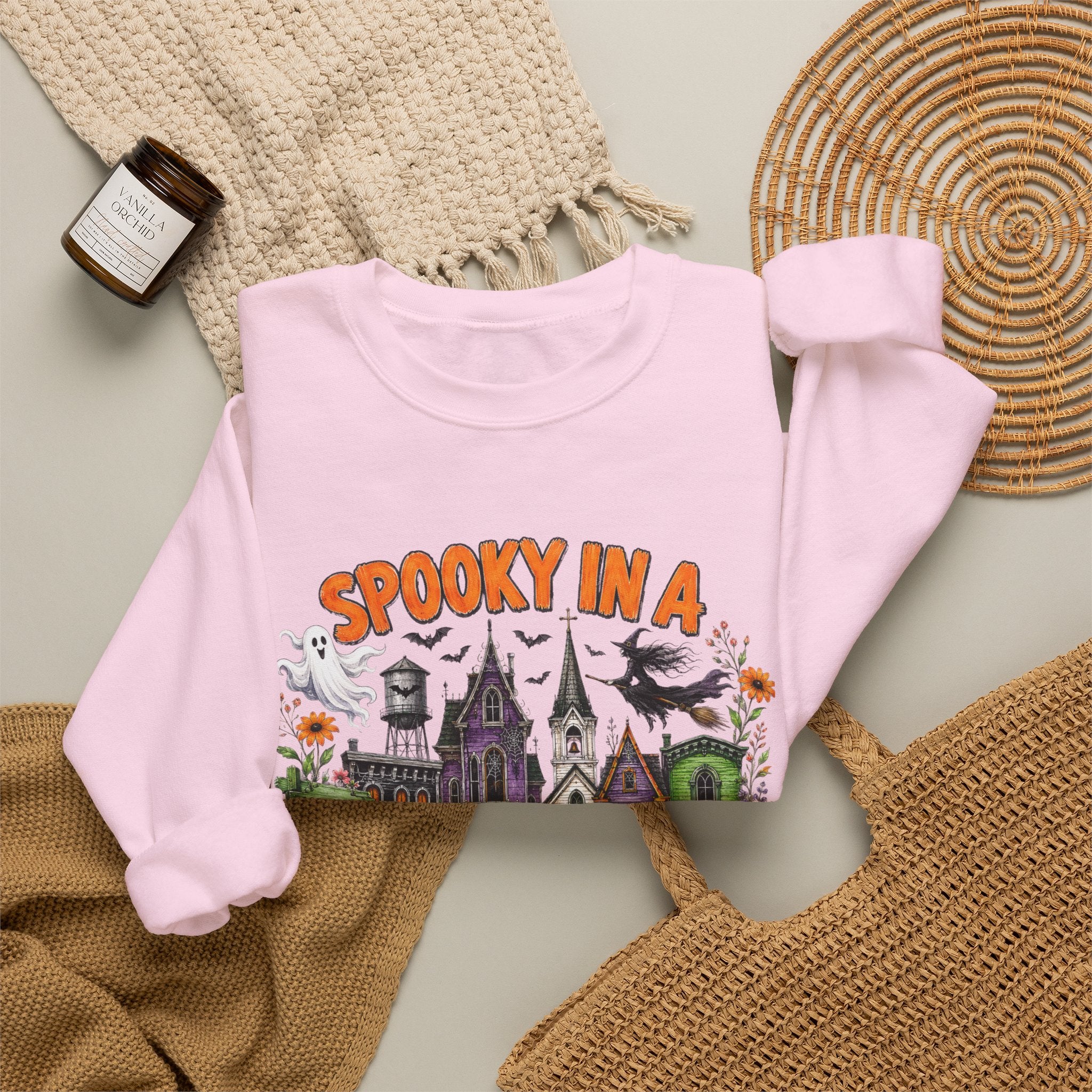 Spooky In A Smalltown Sweatshirt - Gildan