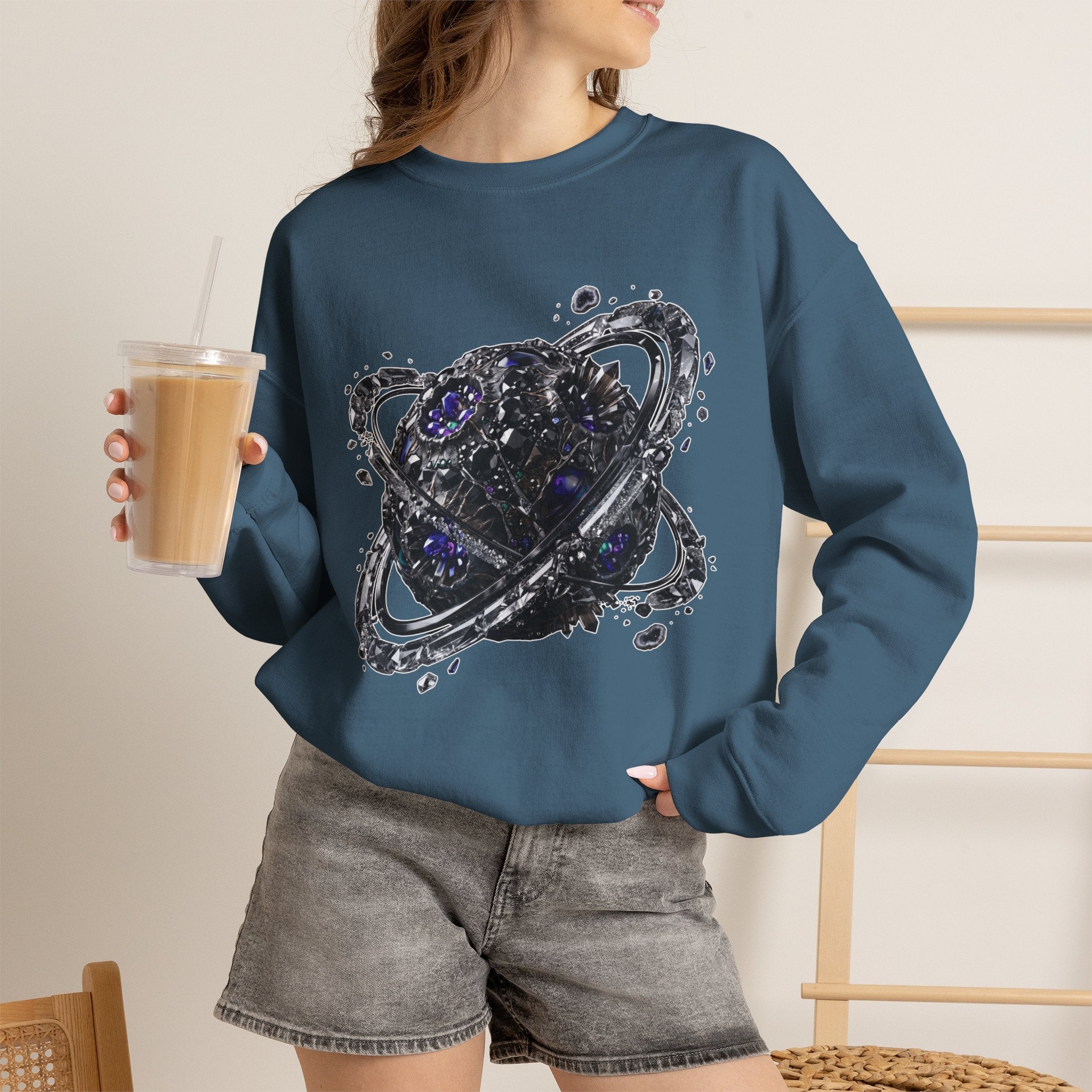 Galactic Planet Sweatshirt - Gildan