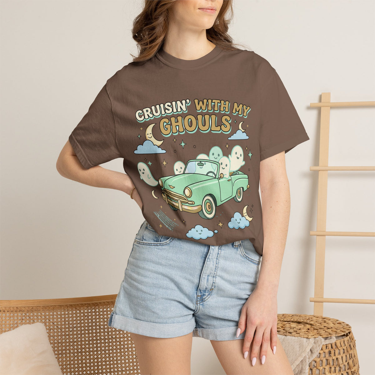 Cruisin' With My Ghouls Tee - Comfort Colors