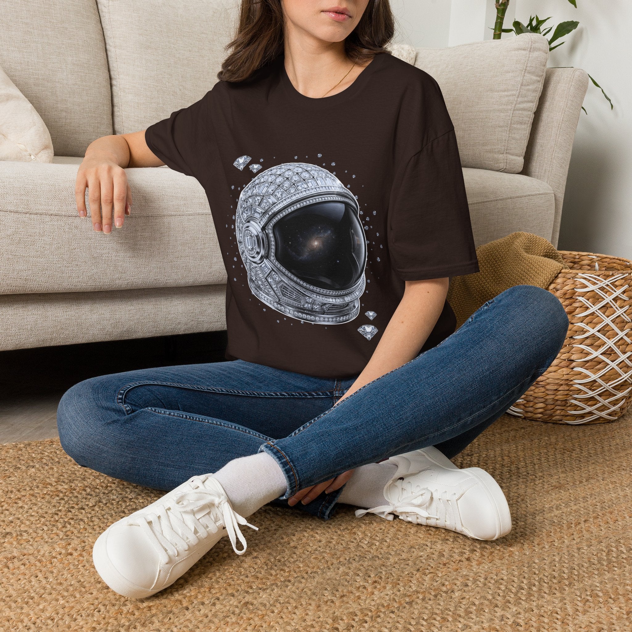 Sparkle Astronaut Tee - Gildan