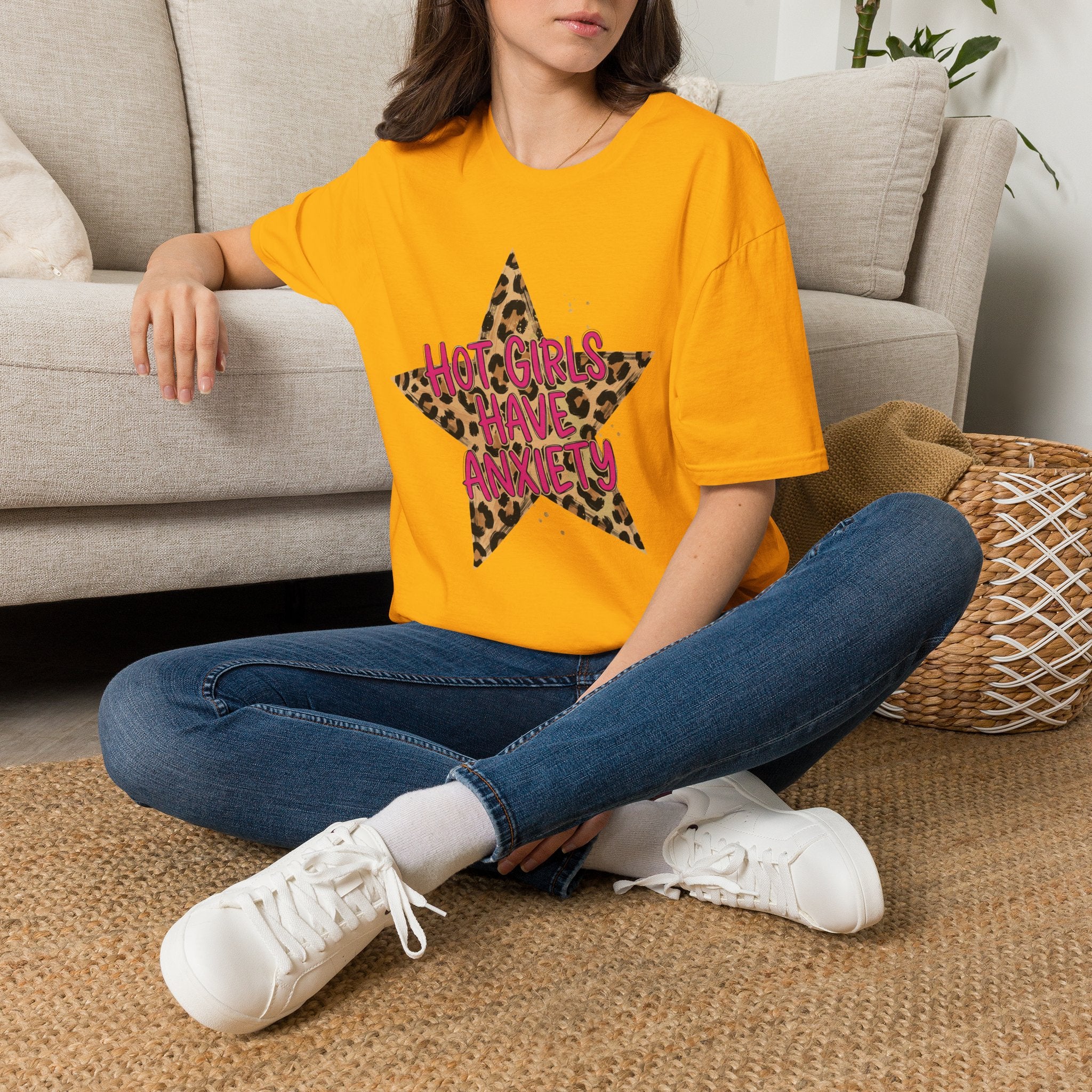 Hot Girls Have Anxiety Tee- Gildan
