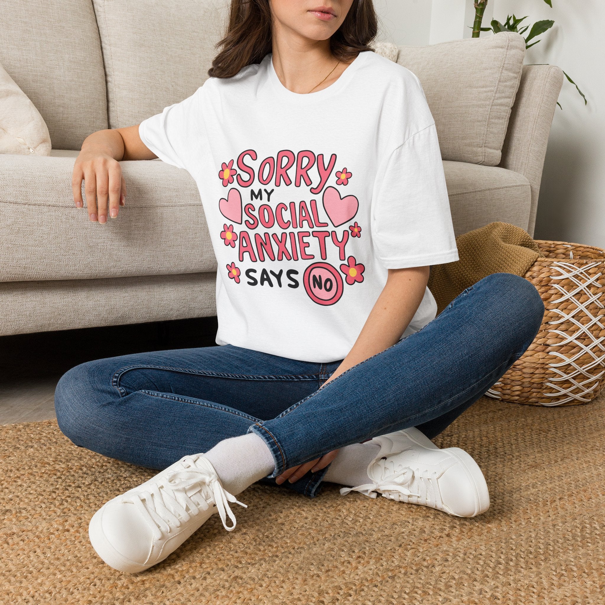 My Social Anxiety Says No Tee- Gildan