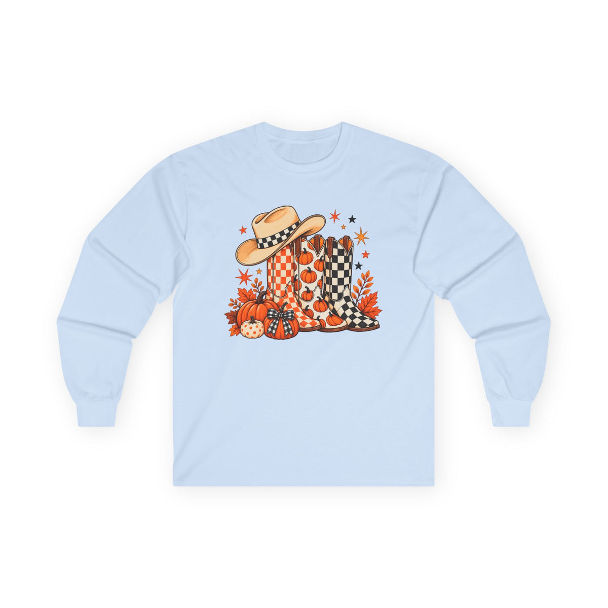 Halloween Boots Long Sleeve - Gildan