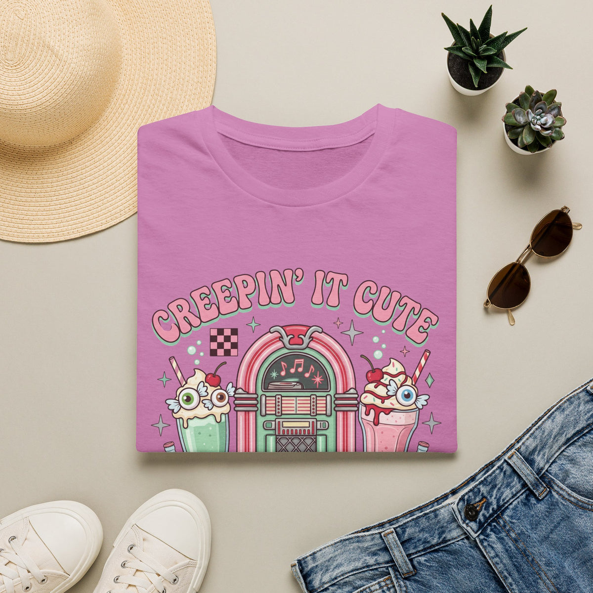 Creepin' It Cute Tee - Gildan