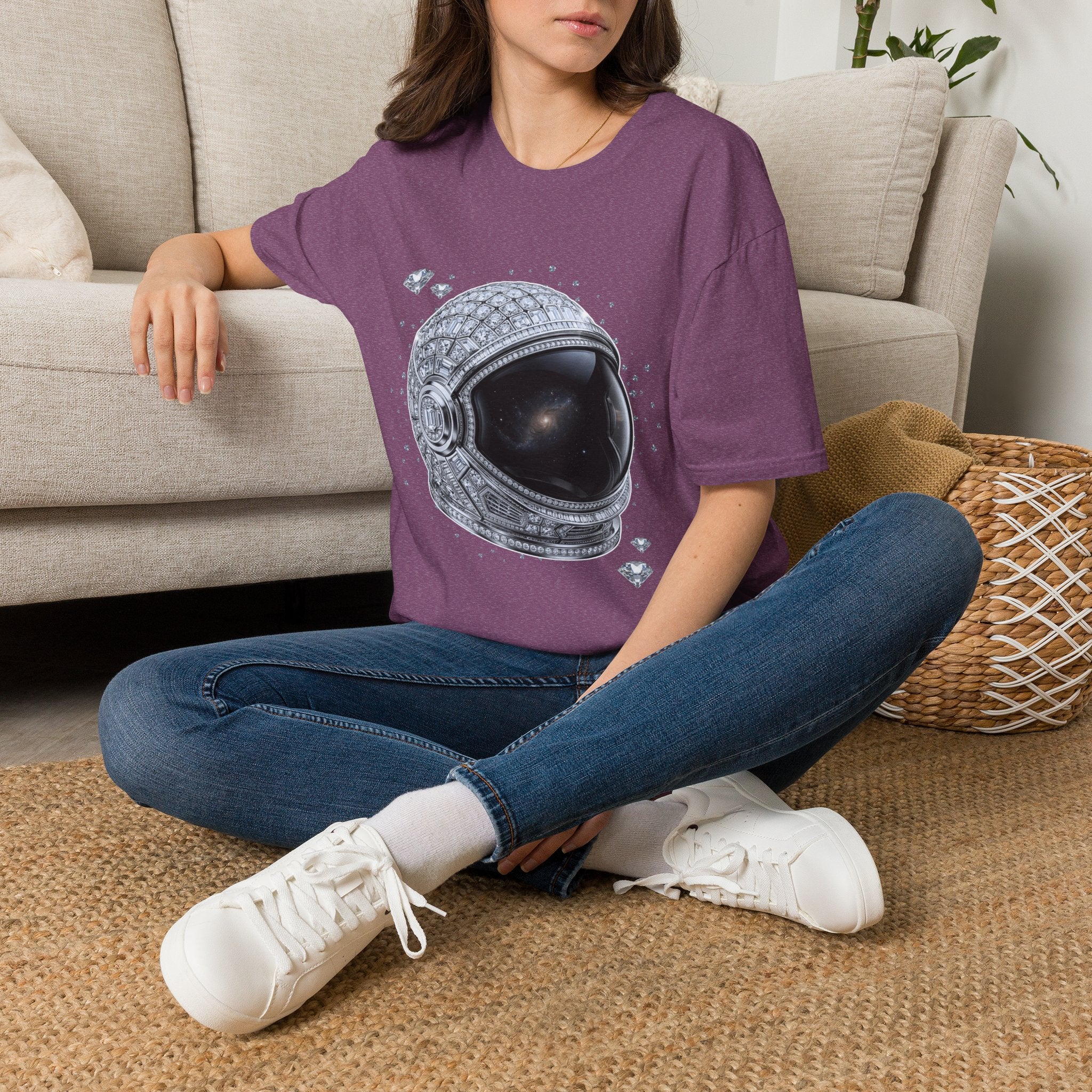 Sparkle Astronaut Tee - Gildan
