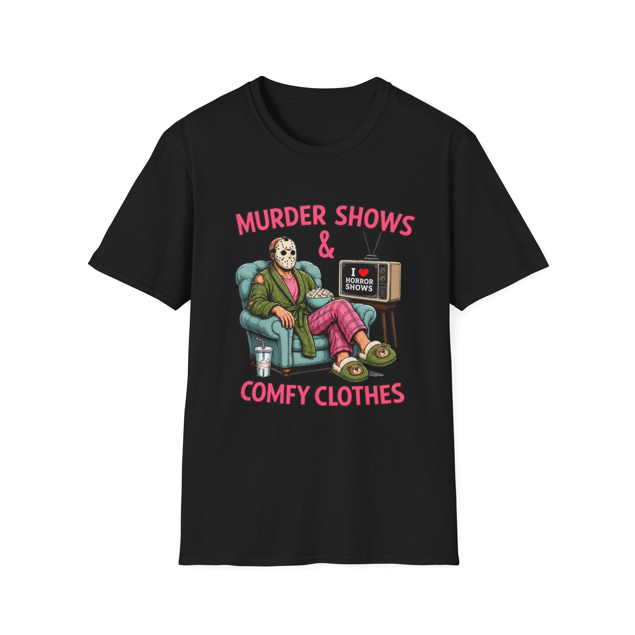 Murder Shows and Comfy Clothes Tee- Gildan