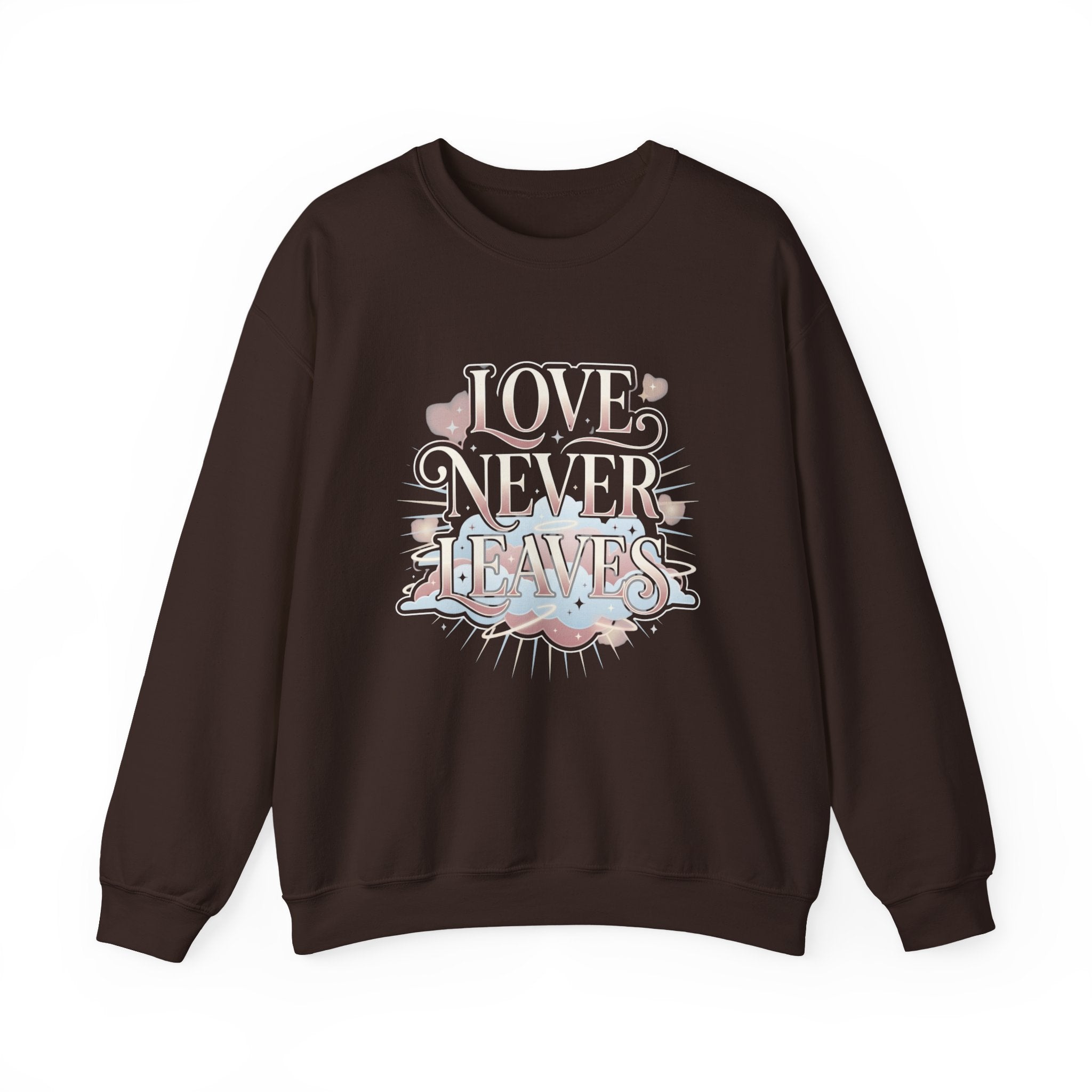 Love Never Leaves Sweatshirt - Gildan