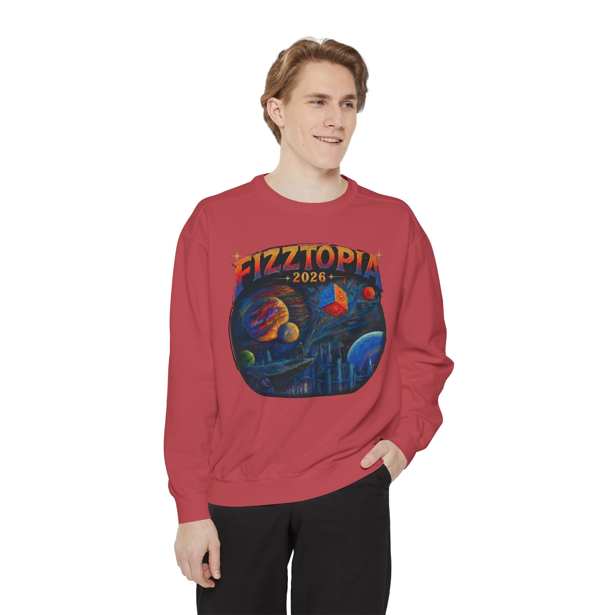 Daddy Ring Bomb's Fizztopia Galaxy Sweatshirt - Comfort Colors