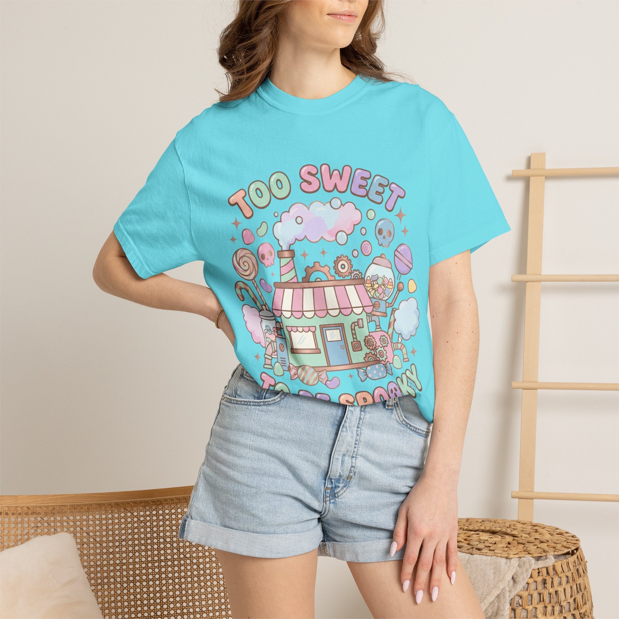 Too Sweet To Be Spooky Tee - Comfort Colors