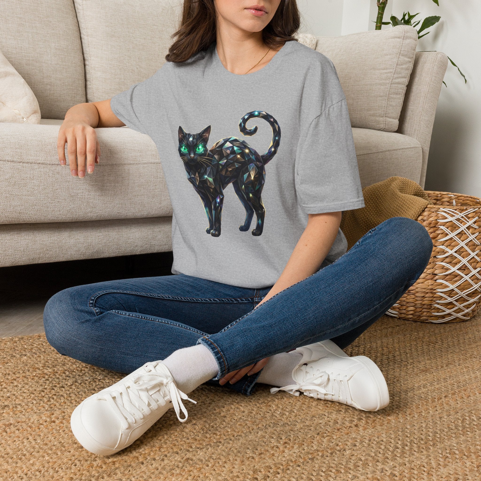 The Jeweled Cat Tee - Gildan