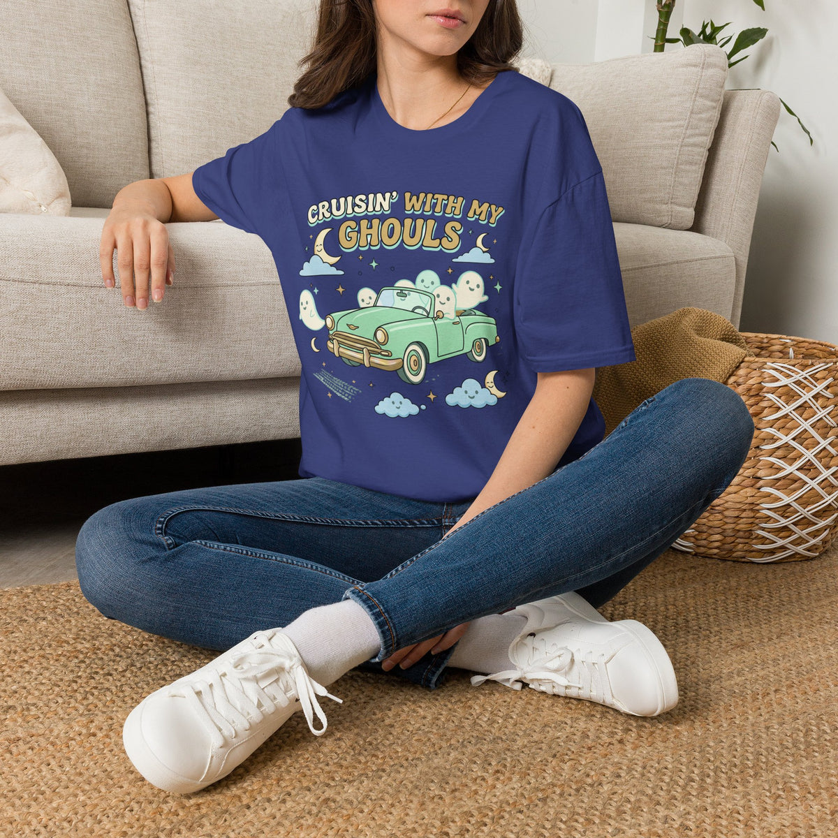 Cruisin' With My Ghouls Tee - Gildan
