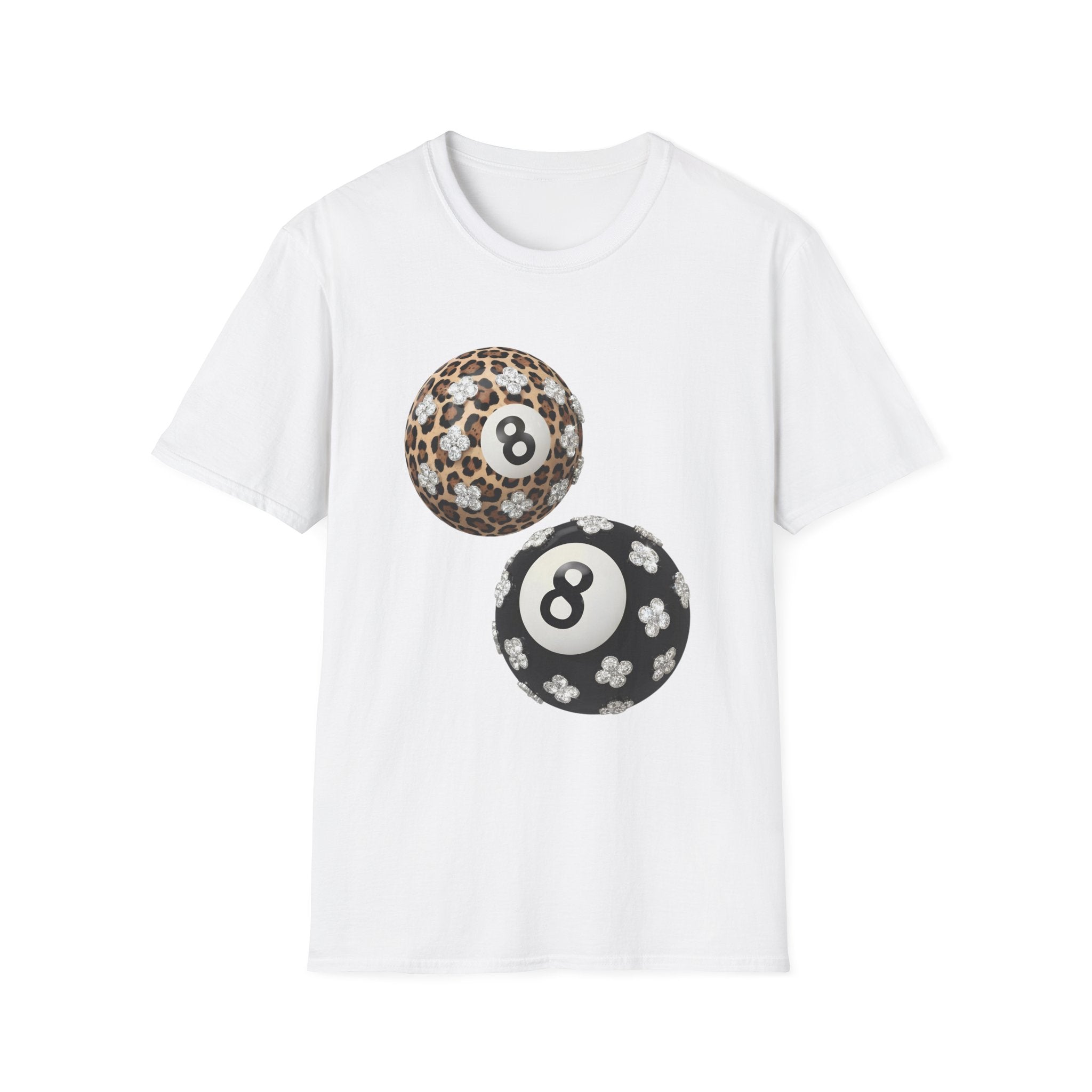 Jeweled Lucky 8 Ball Tee - Gildan