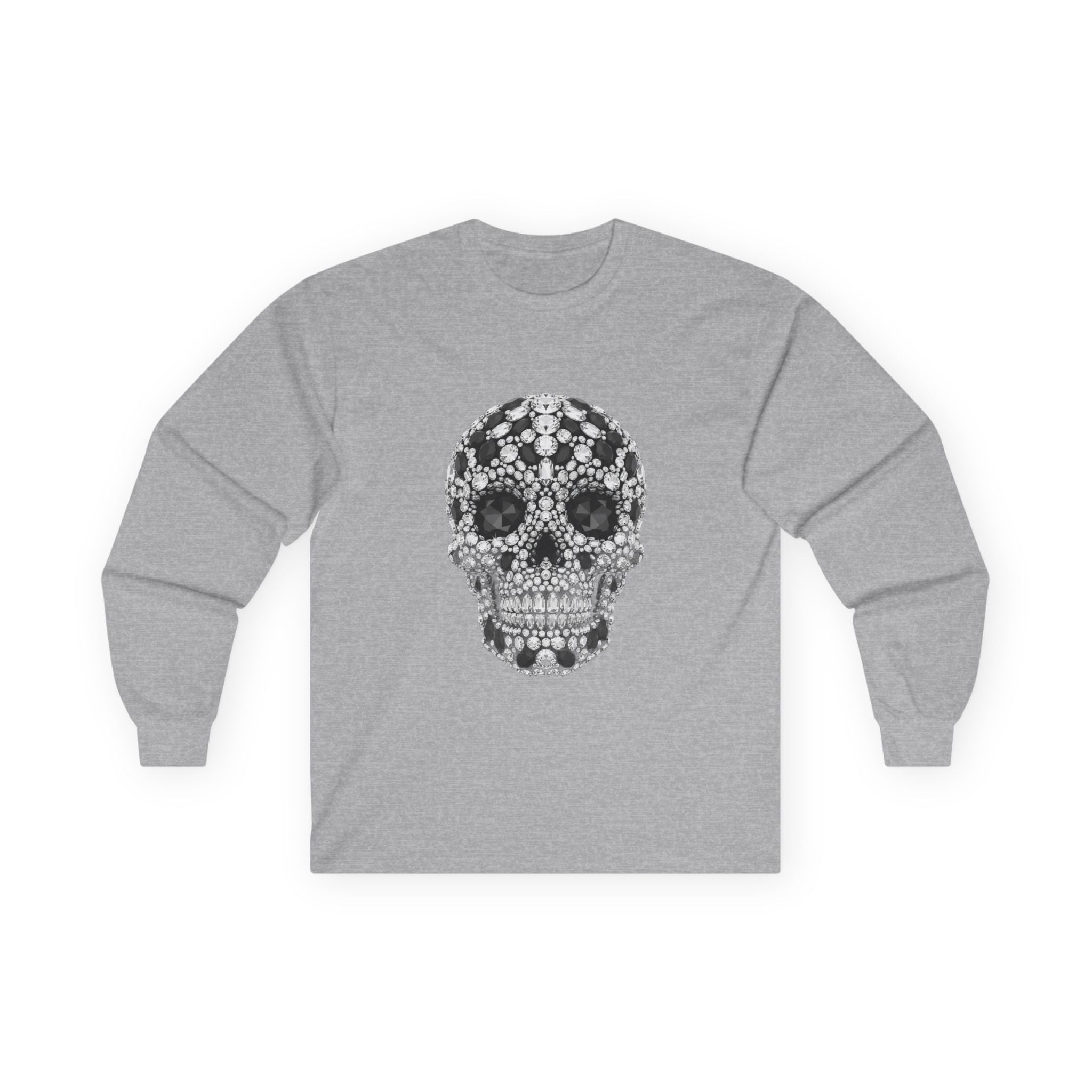 Gemstone Sugar Skull Long Sleeve Tee