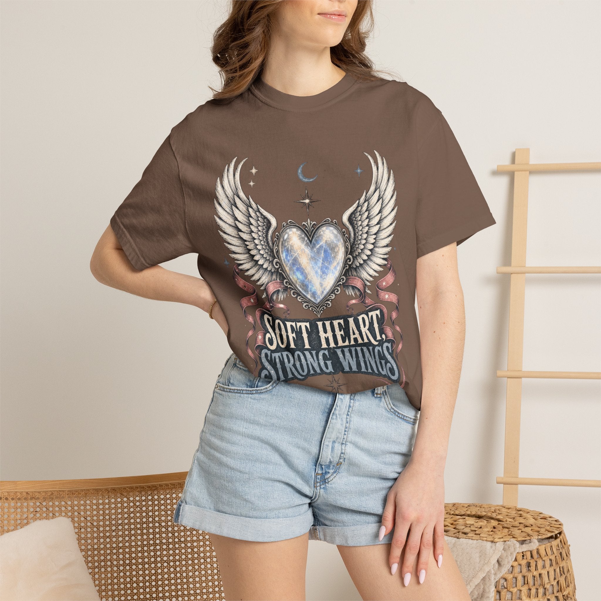 Soft Heart Strong Wings Tee - Comfort Colors