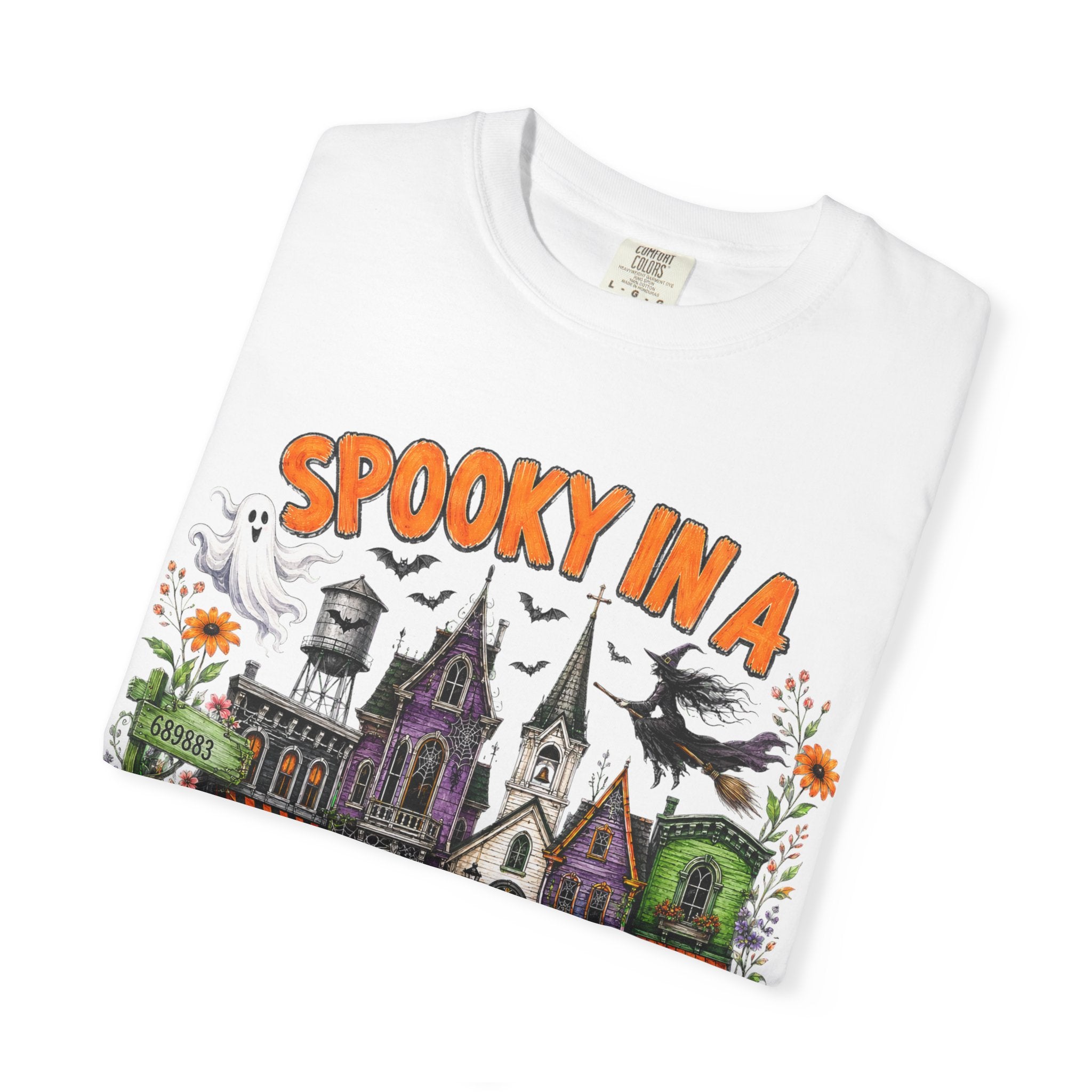 Spooky In A Small Town Tee - Comfort Colors