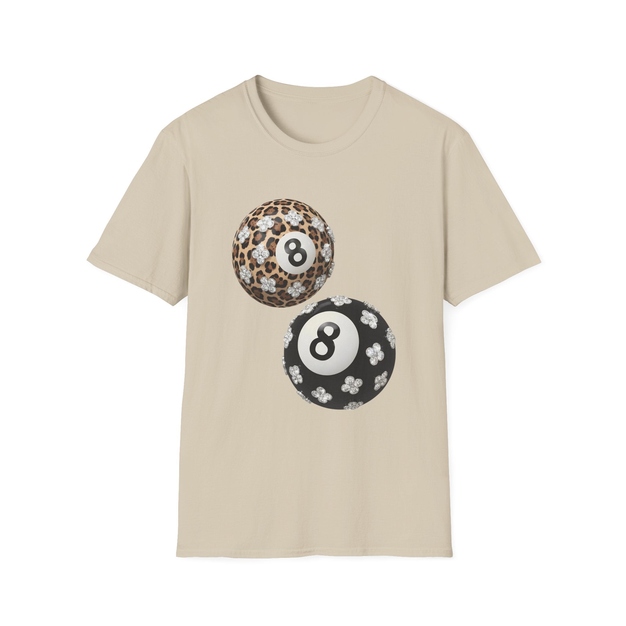 Jeweled Lucky 8 Ball Tee - Gildan