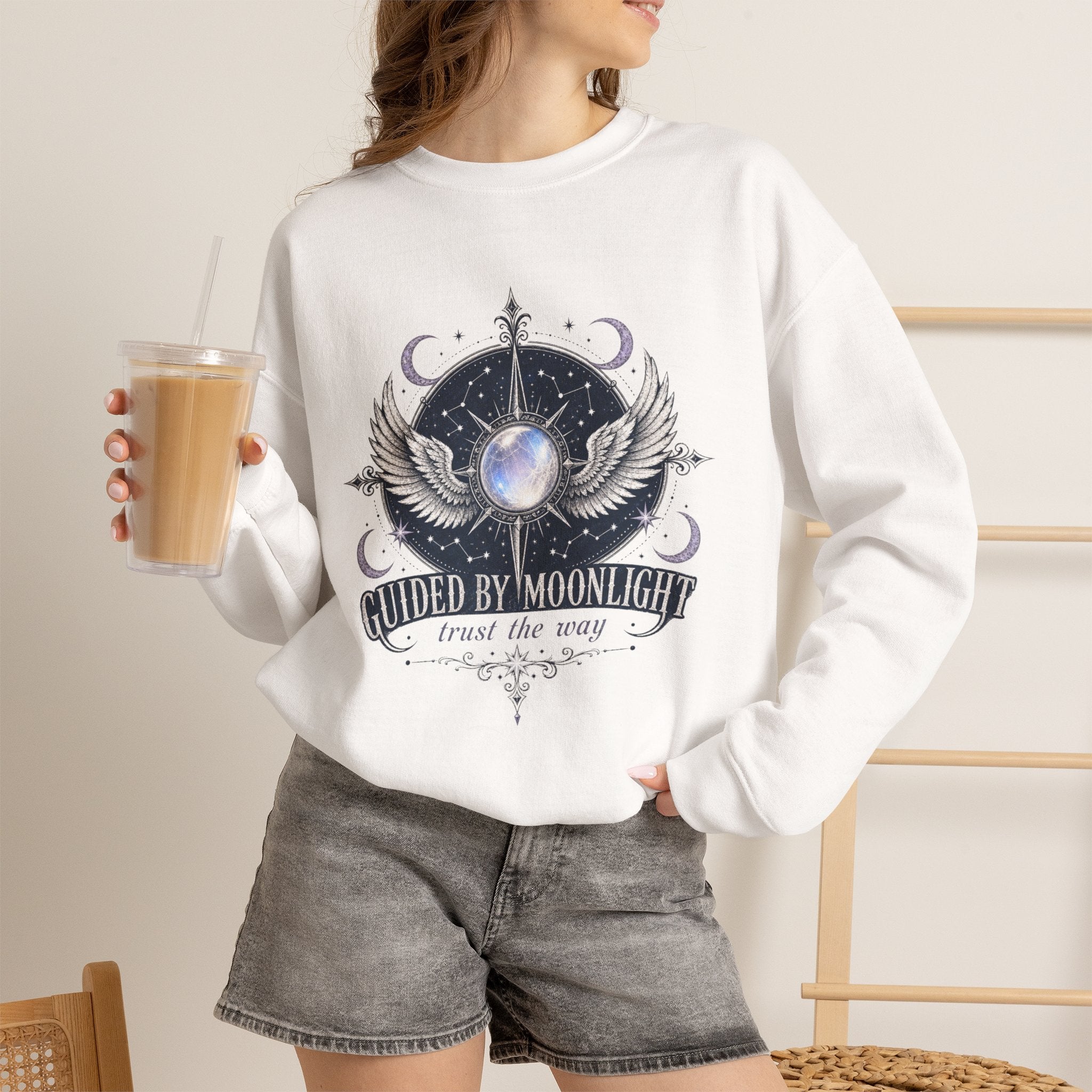 Guided By Moonlight Sweatshirt - Gildan