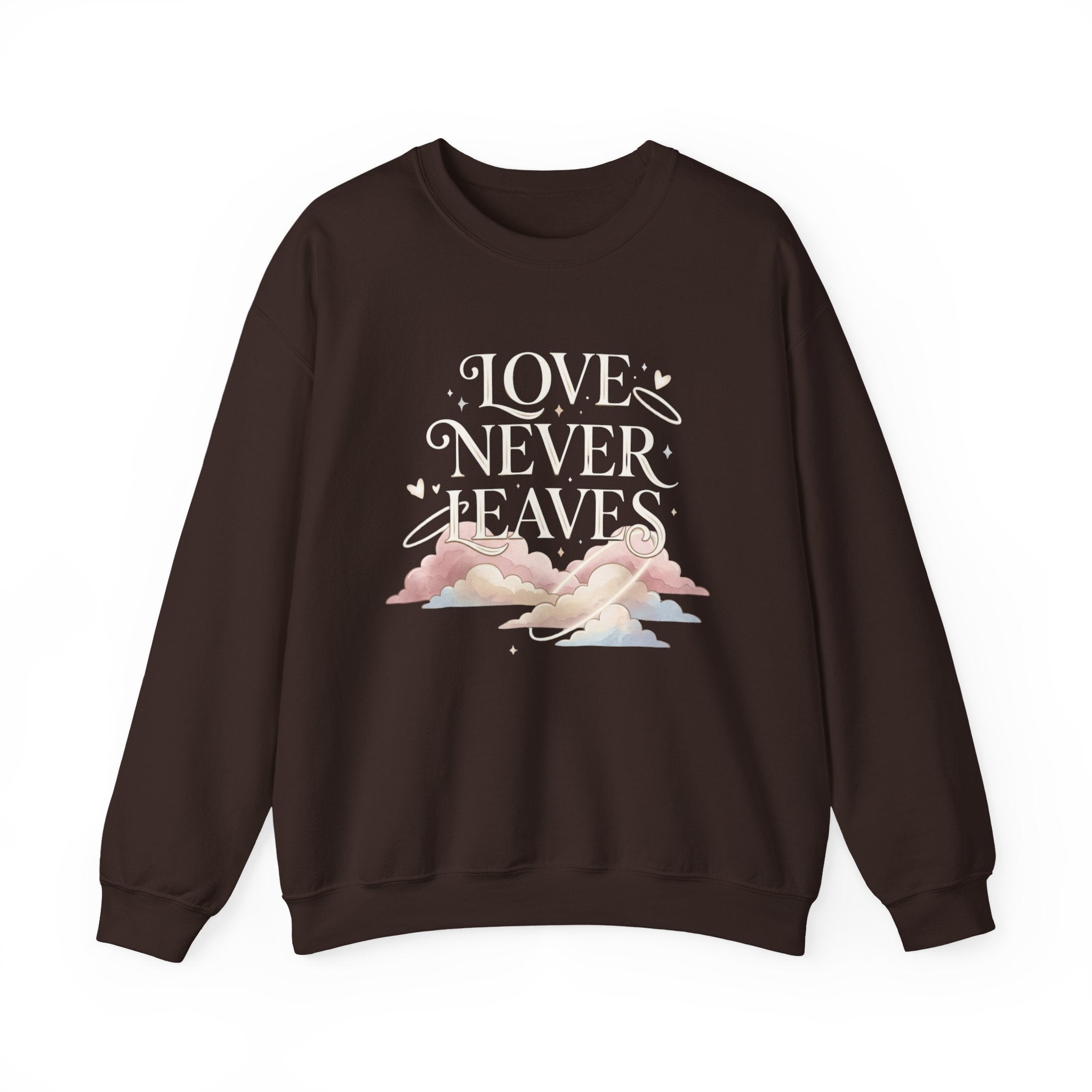 Love Never Leaves Sweatshirt - Gildan