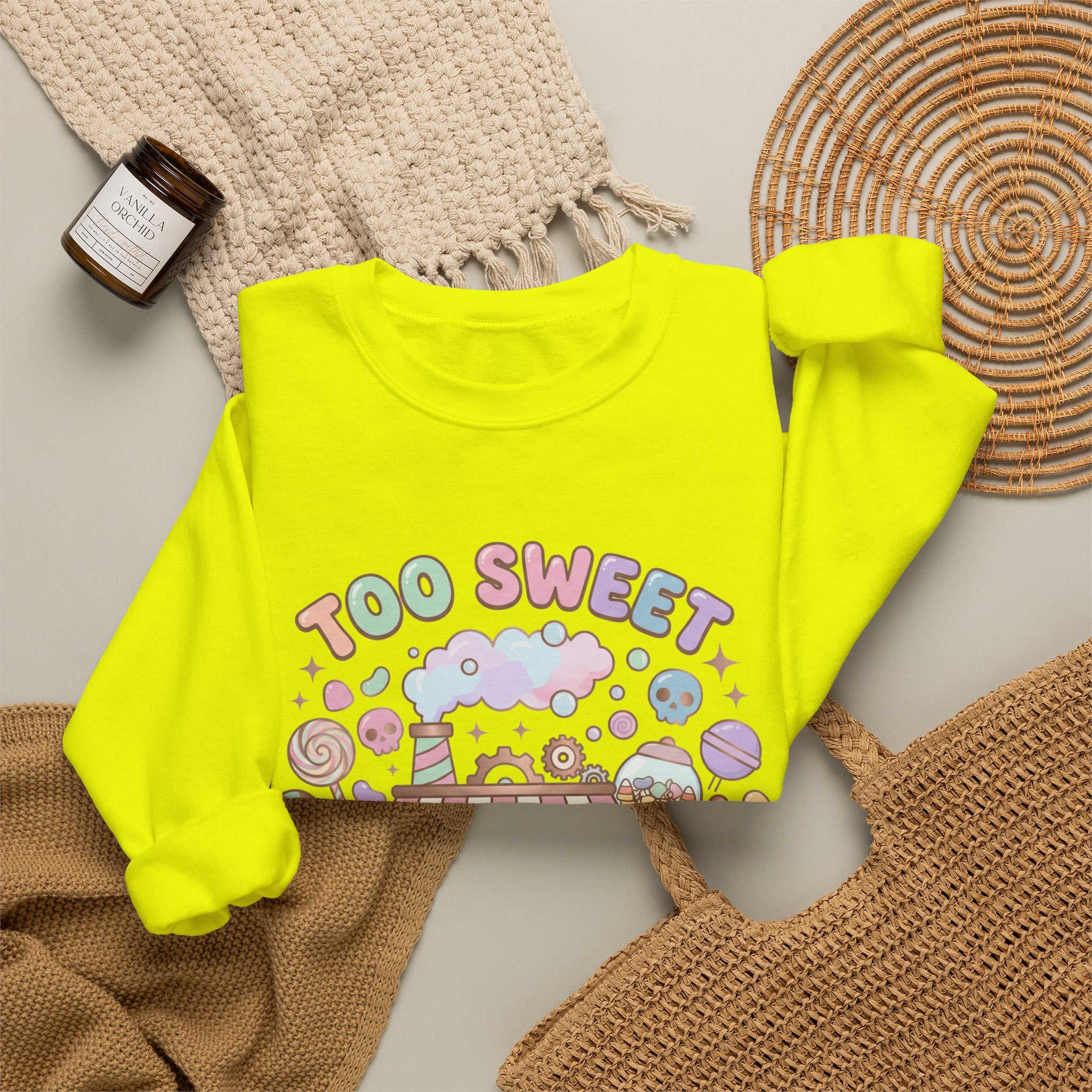 Too Sweet To Be Spooky Sweatshirt - Gildan
