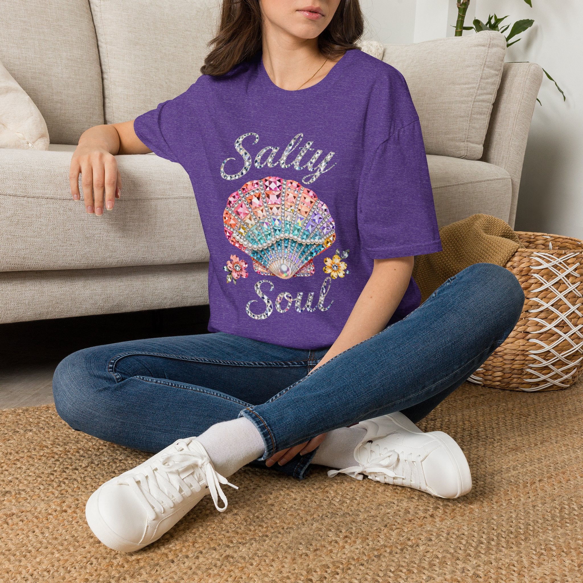 Salty Soul Jewel Tee - Gildan