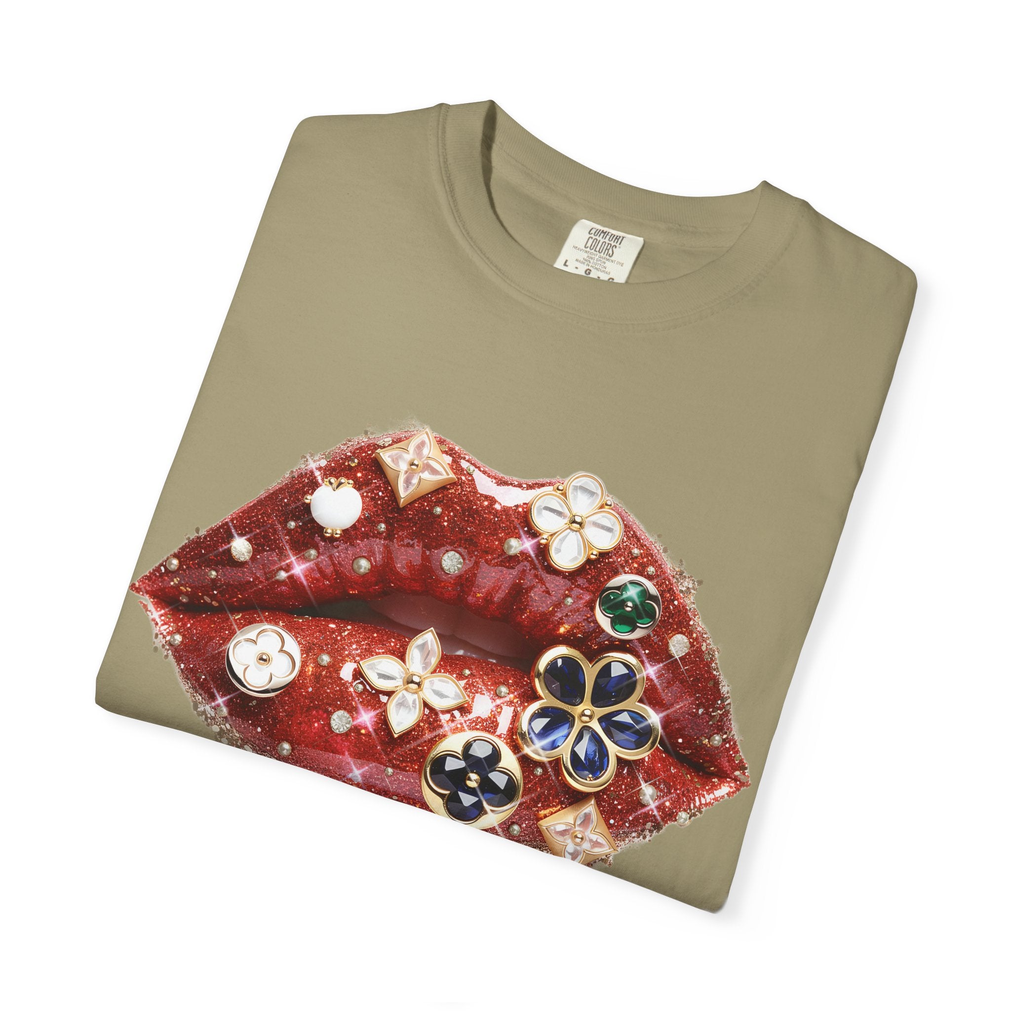 Jewel Lips Tee - Comfort Colors