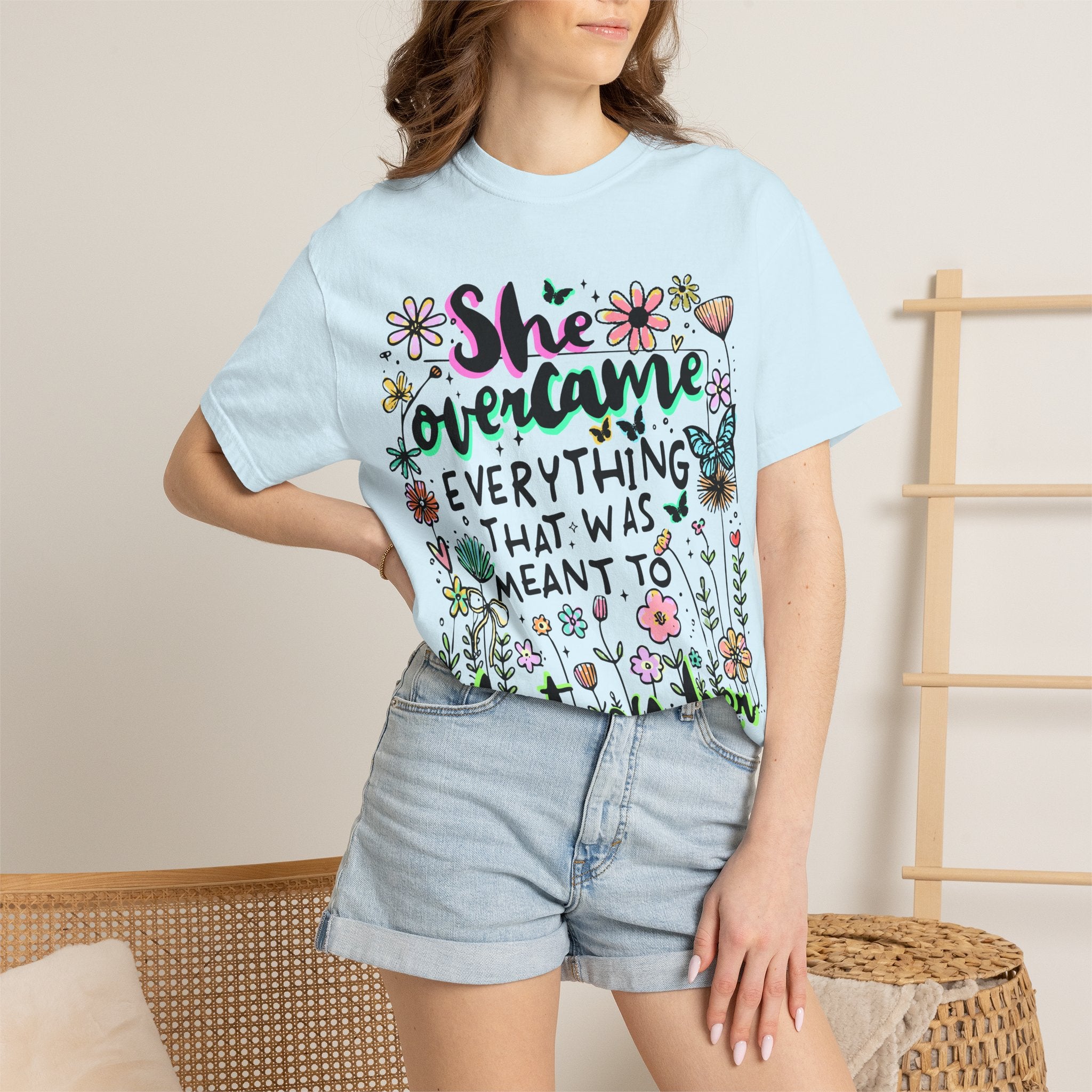 She Overcame Everything Tee - Comfort Colors