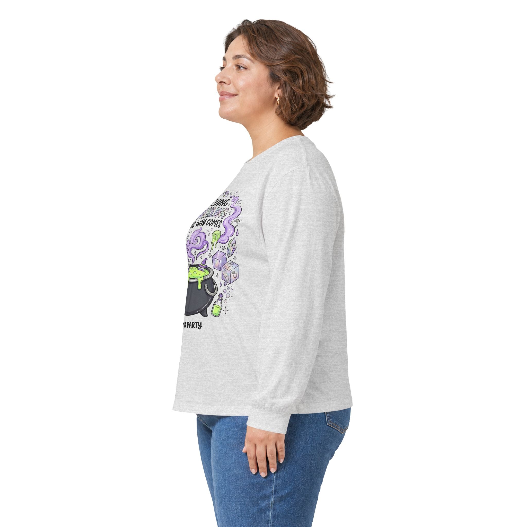 The Spooky Cauldron Long Sleeve Tee - Gildan