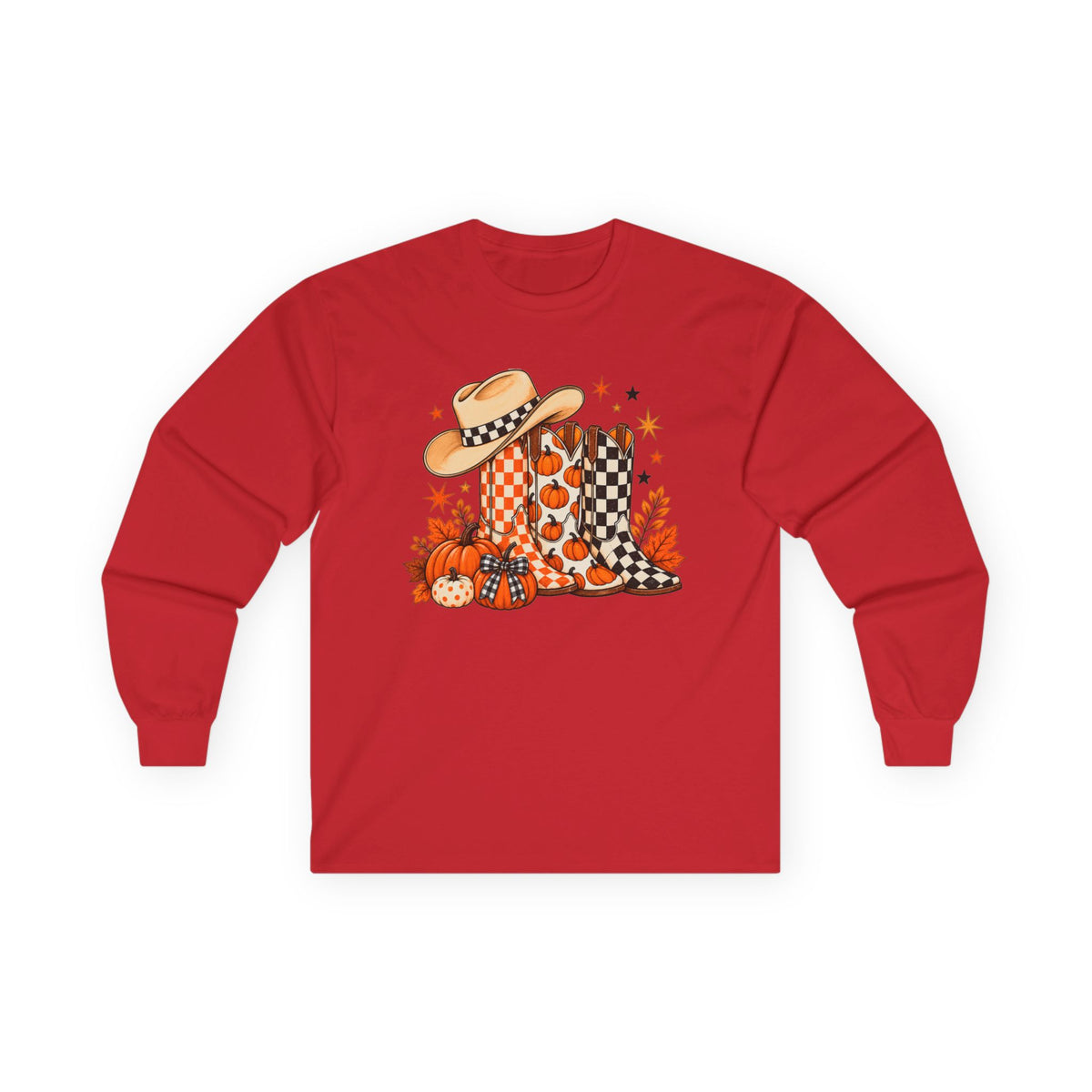 Halloween Boots Long Sleeve - Gildan