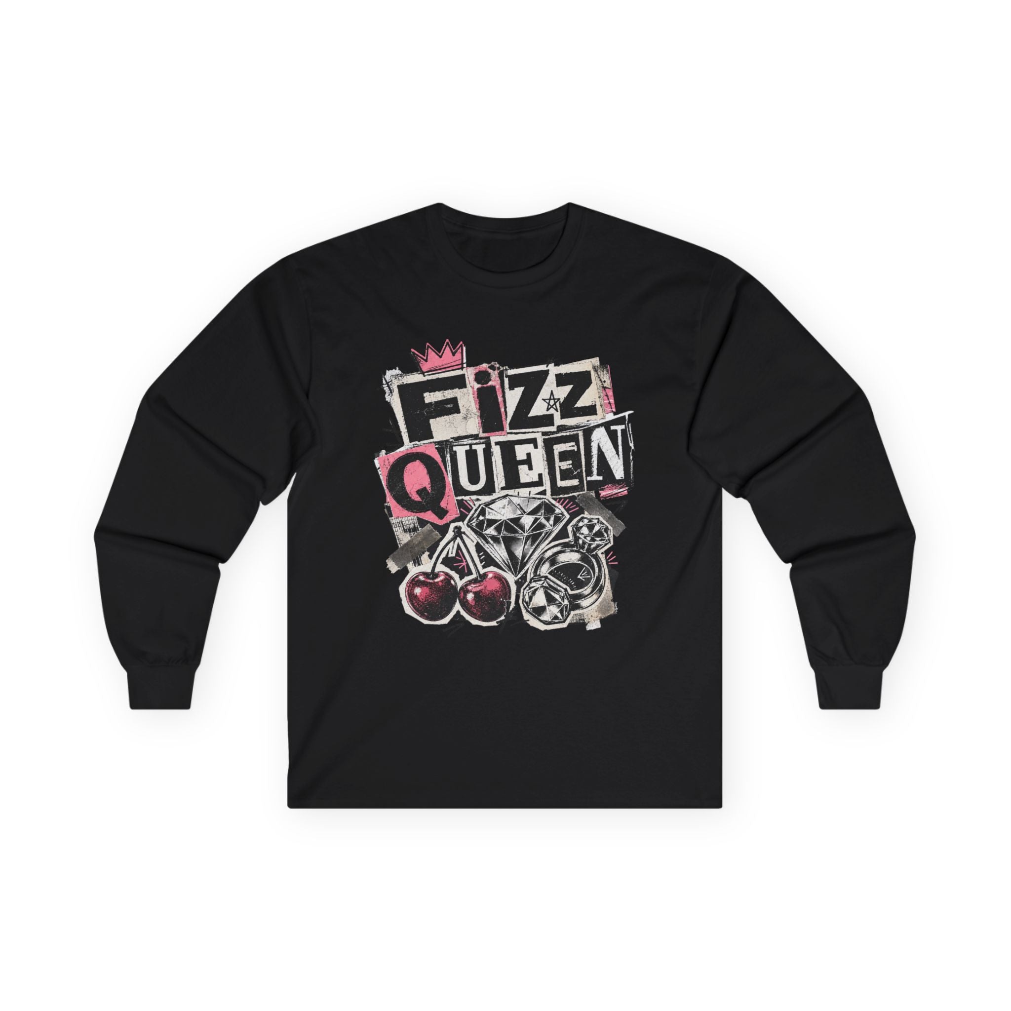Fizz Queen Long Sleeve Tee - Gildan