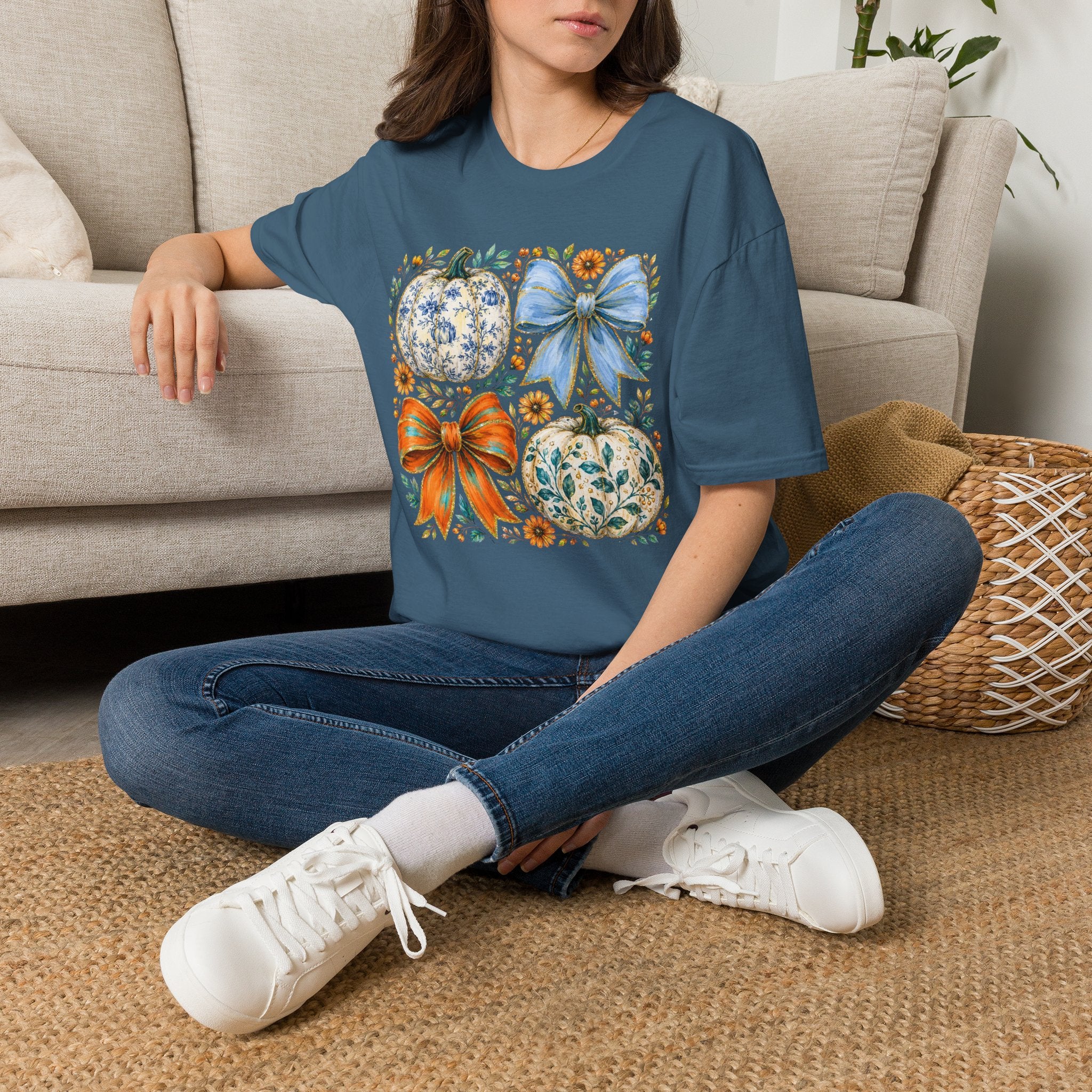 Pumpkin Bows Tee - Gildan