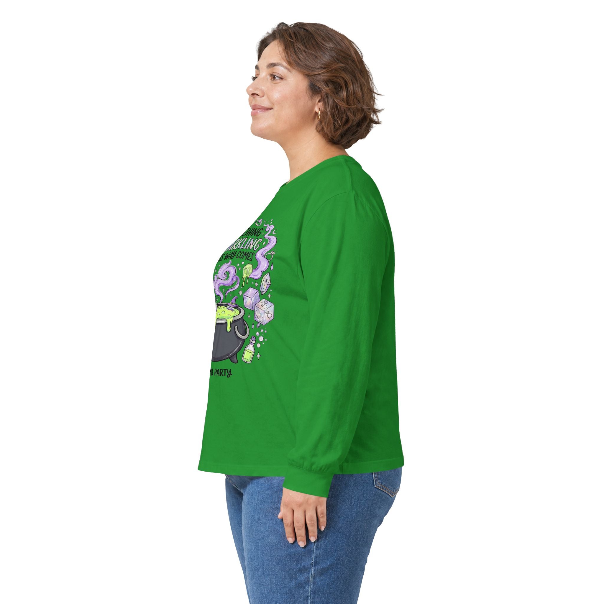The Spooky Cauldron Long Sleeve Tee - Gildan