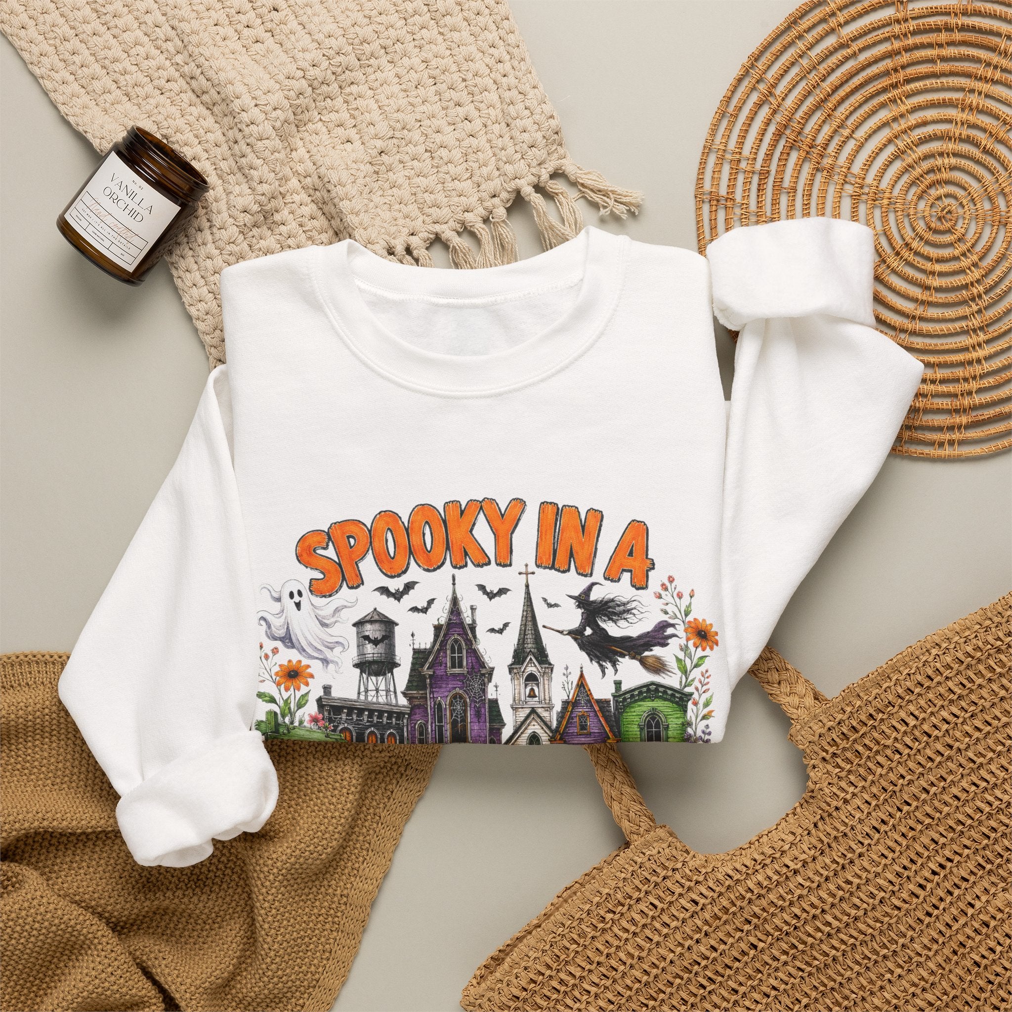 Spooky In A Smalltown Sweatshirt - Gildan