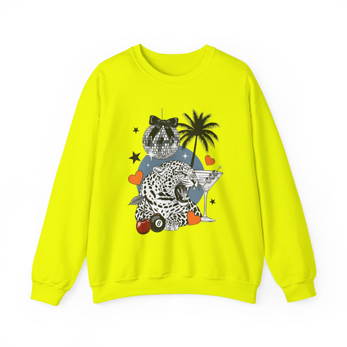 Disco Cheetah Sweatshirt - Gildan