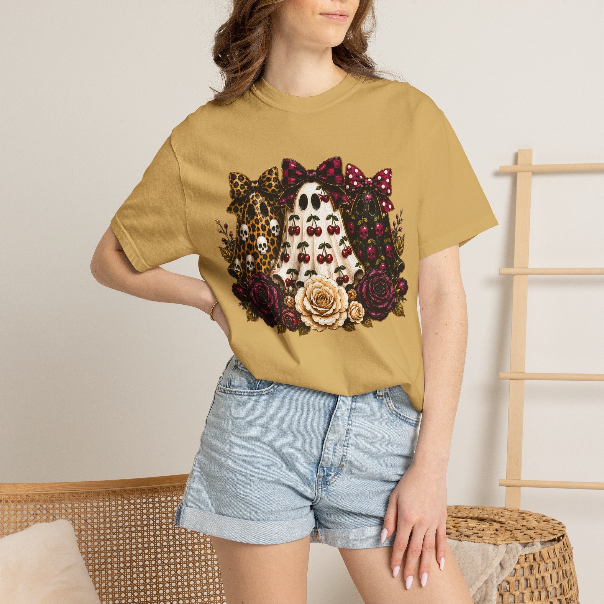 Cherry Ghosts Tee - Comfort Colors